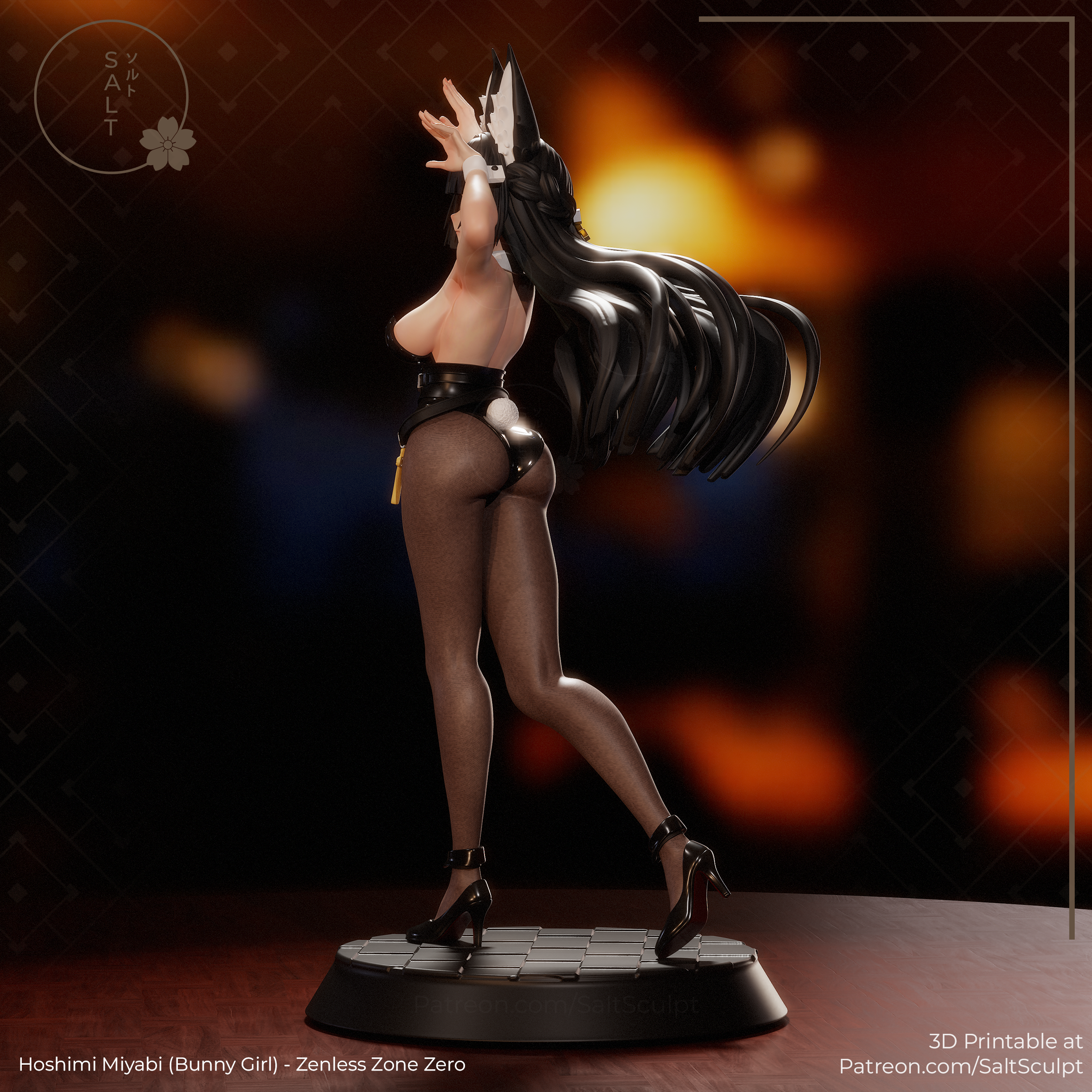 Miyabi Bunny Girl Suit - Zenless Zone Zero ZZZ | Custom Statue 3D printed figure