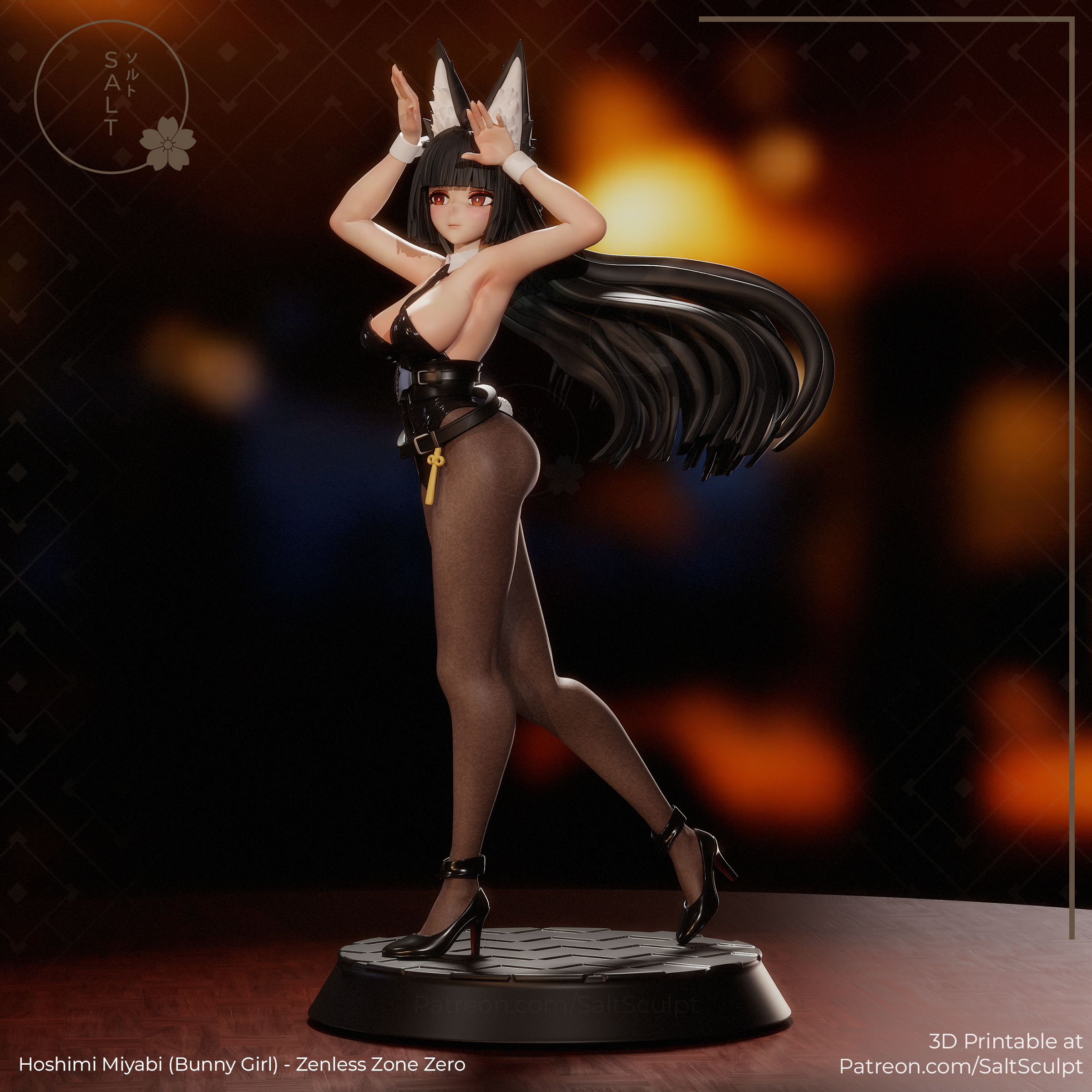 Miyabi Bunny Girl Suit - Zenless Zone Zero ZZZ | Custom Statue 3D printed figure