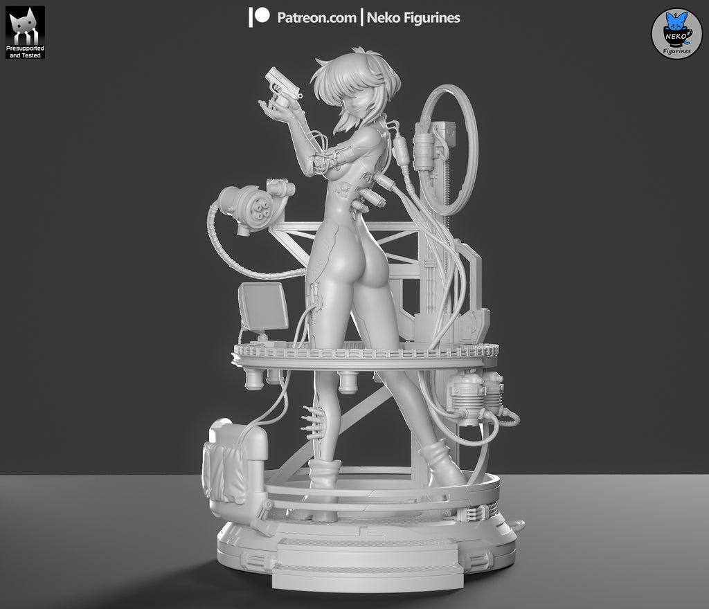 Motoko Kusanagi - Ghost in the Shell | Custom Statue 3D printed figure