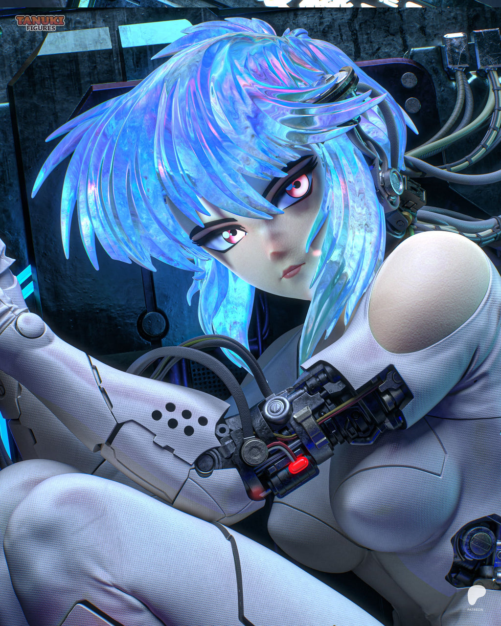 Motoko Kusanagi - Ghost in the Shell | Custom Statue 3D printed figure
