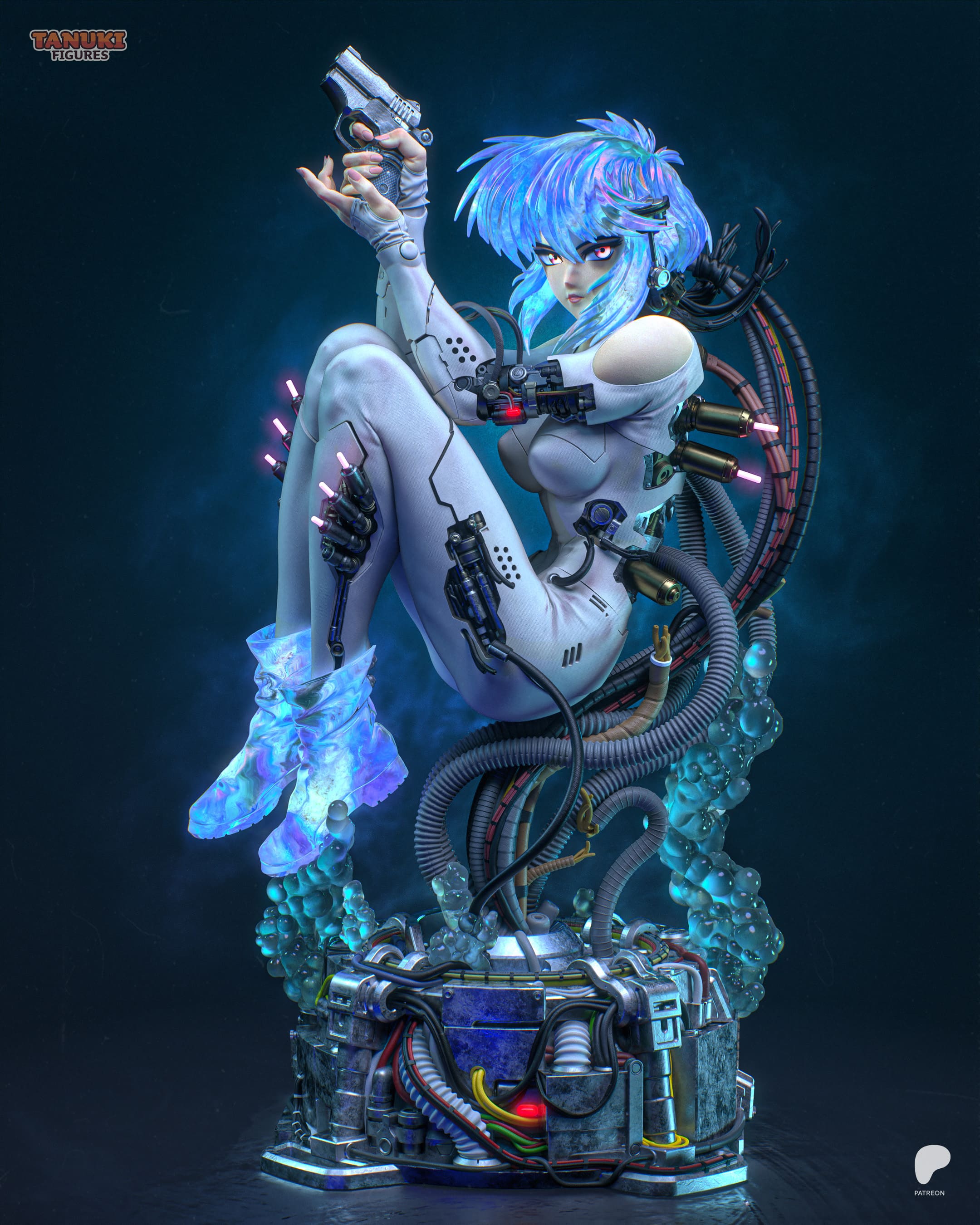 Motoko Kusanagi - Ghost in the Shell | Custom Statue 3D printed figure