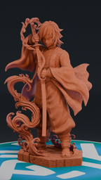 Giyu Tomioka - Kimetsu no Yaiba | Custom Statue 3D printed figure