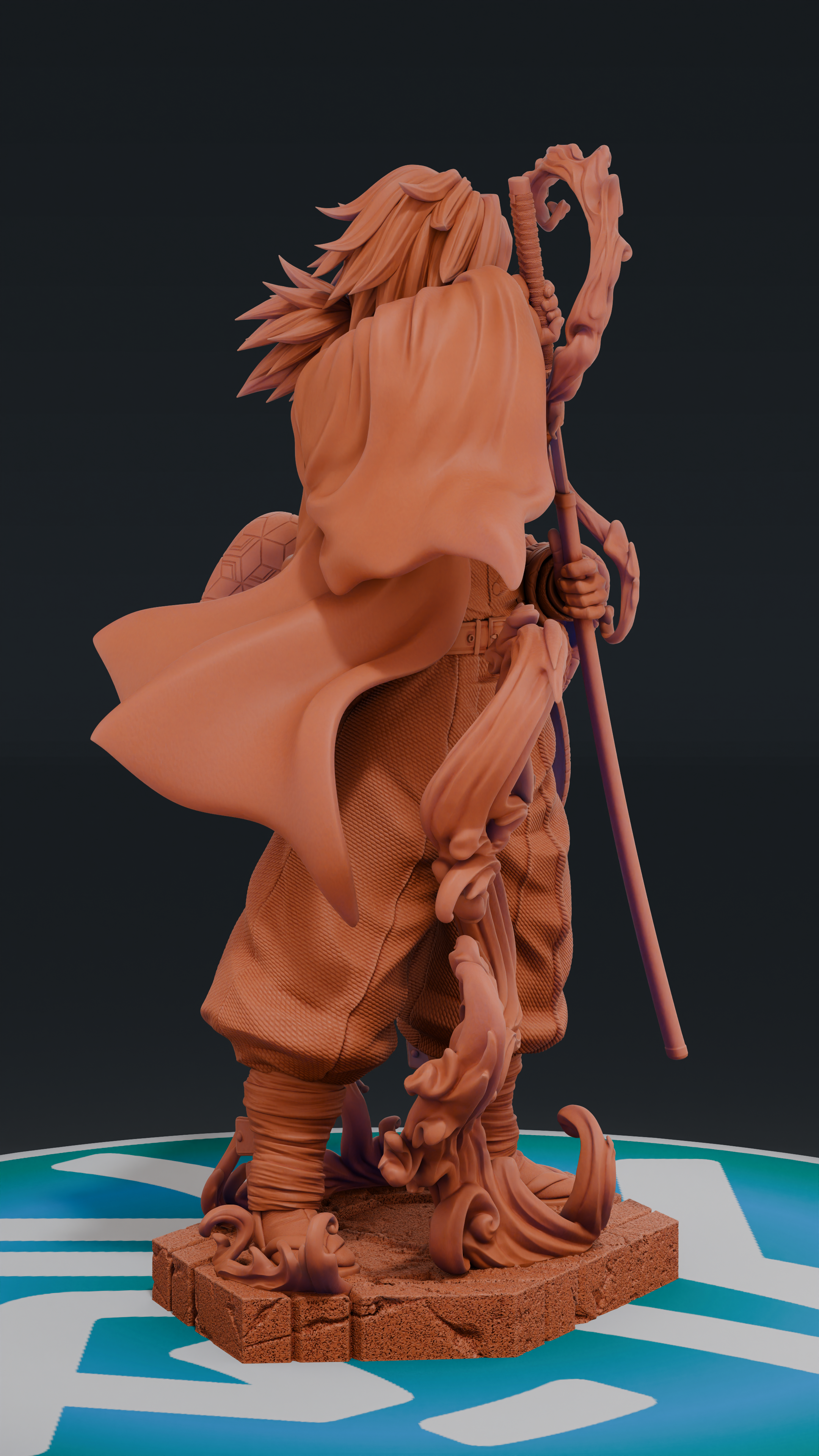 Giyu Tomioka - Kimetsu no Yaiba | Custom Statue 3D printed figure