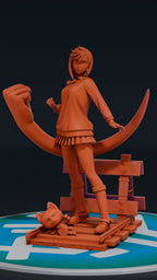 Momo Ayase - Dan Da Dan | Custom Statue 3D printed figure