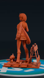 Momo Ayase - Dan Da Dan | Custom Statue 3D printed figure