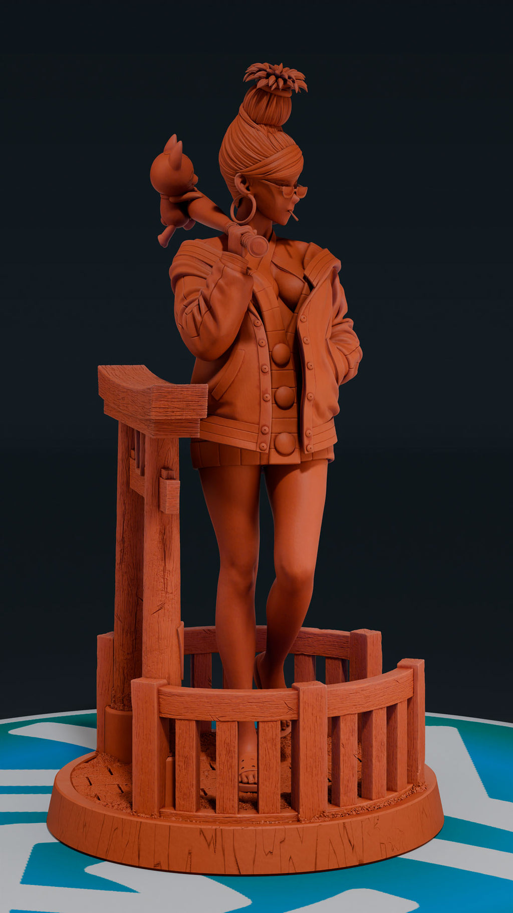 Seiko Ayase - Dan Da Dan | Custom Statue 3D printed figure