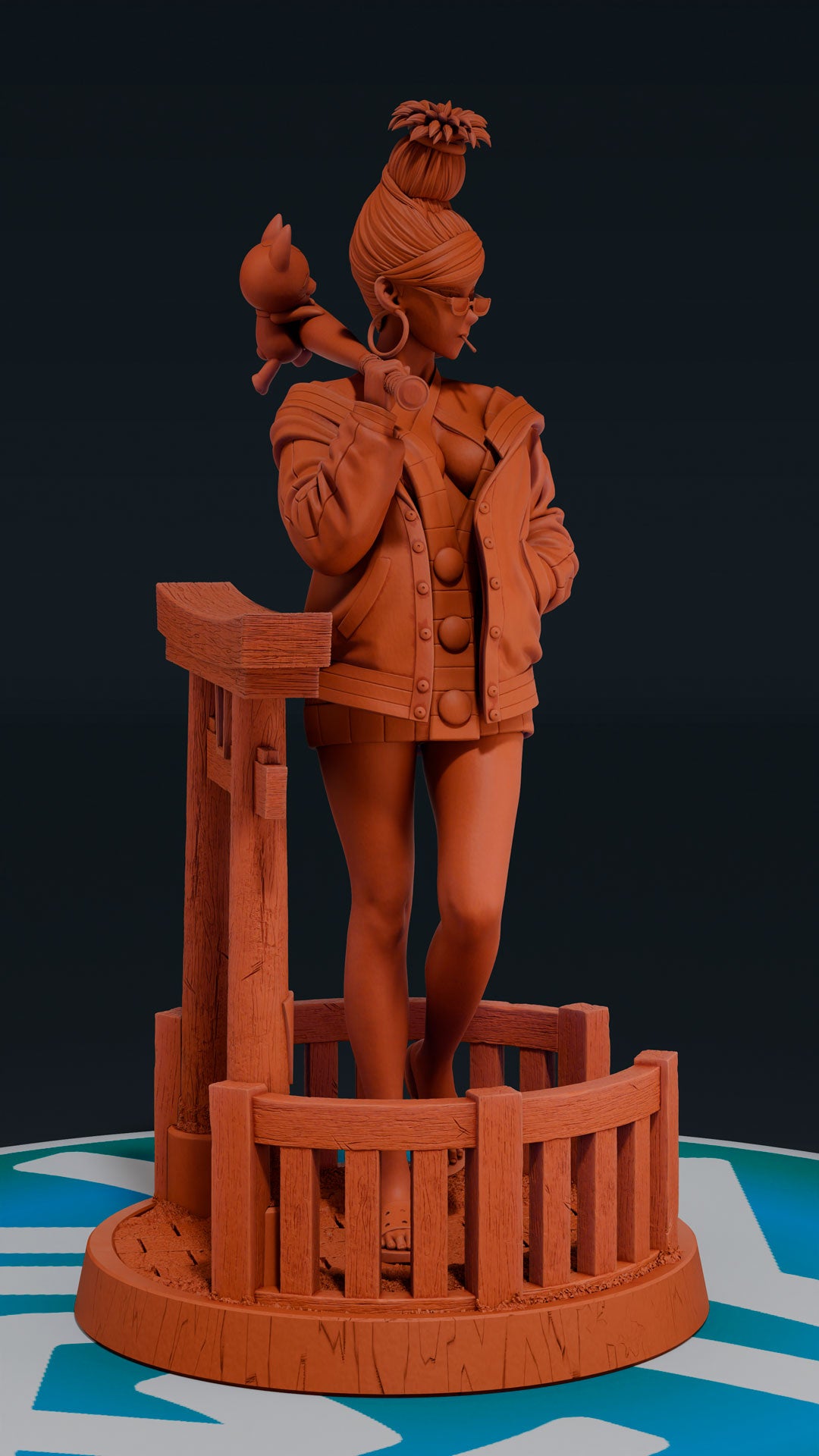 Seiko Ayase - Dan Da Dan | Custom Statue 3D printed figure