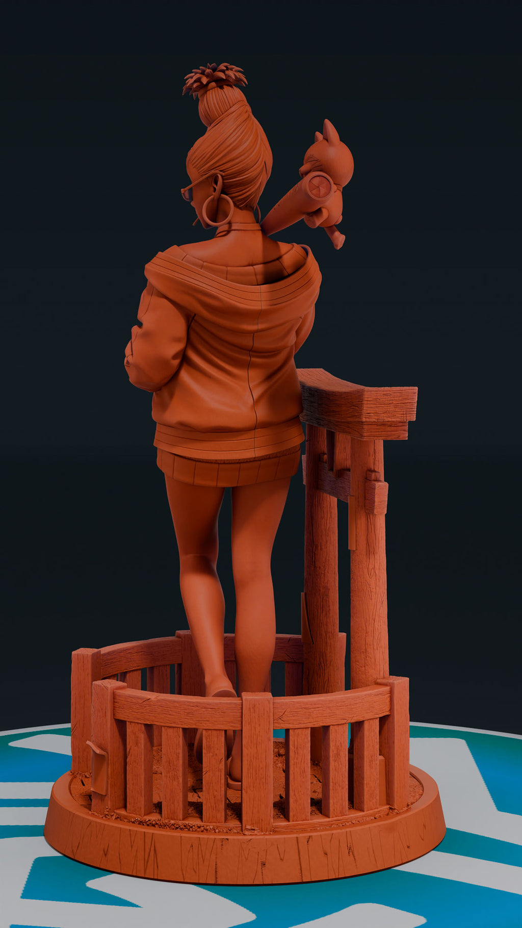 Seiko Ayase - Dan Da Dan | Custom Statue 3D printed figure