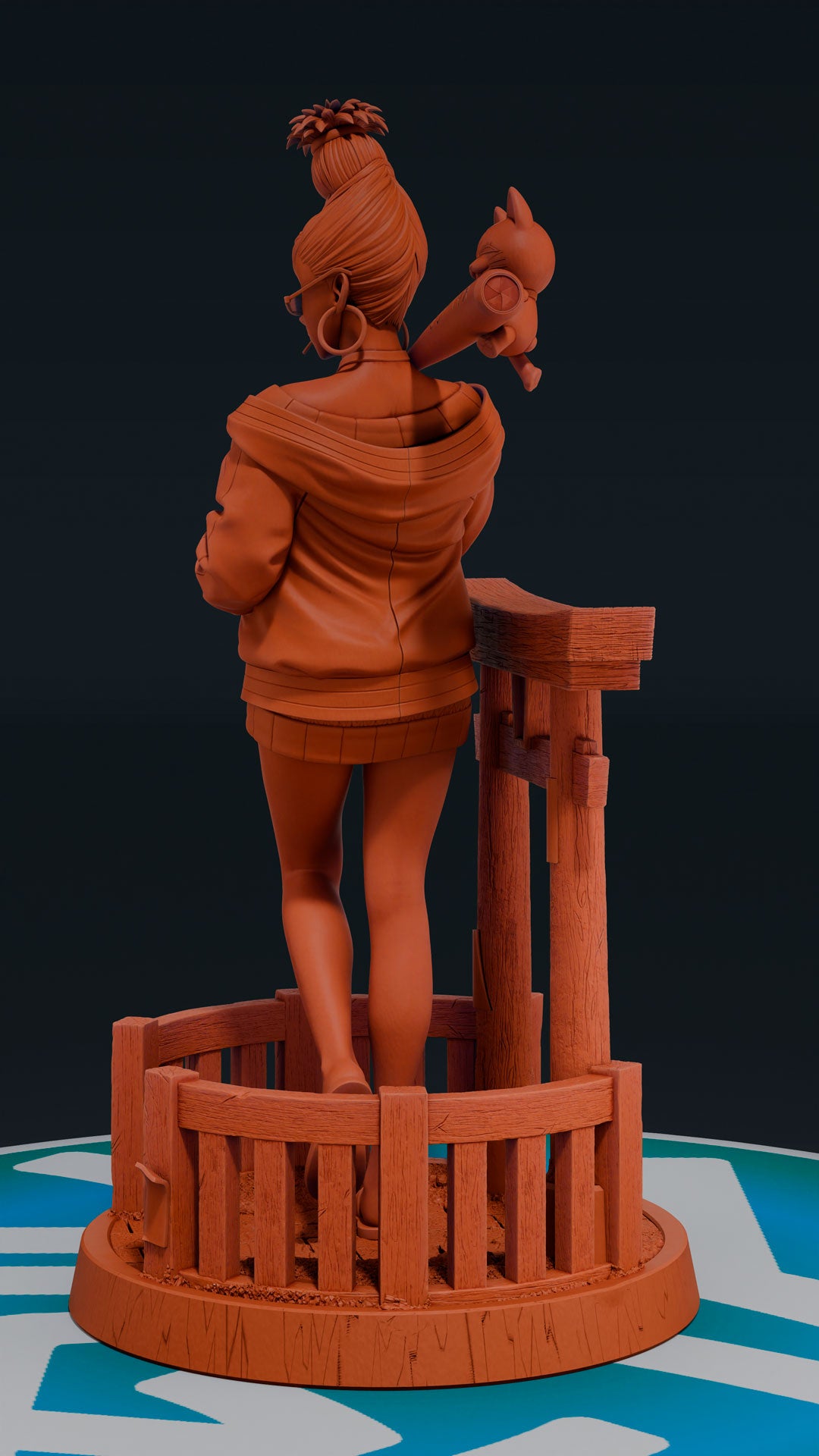 Seiko Ayase - Dan Da Dan | Custom Statue 3D printed figure