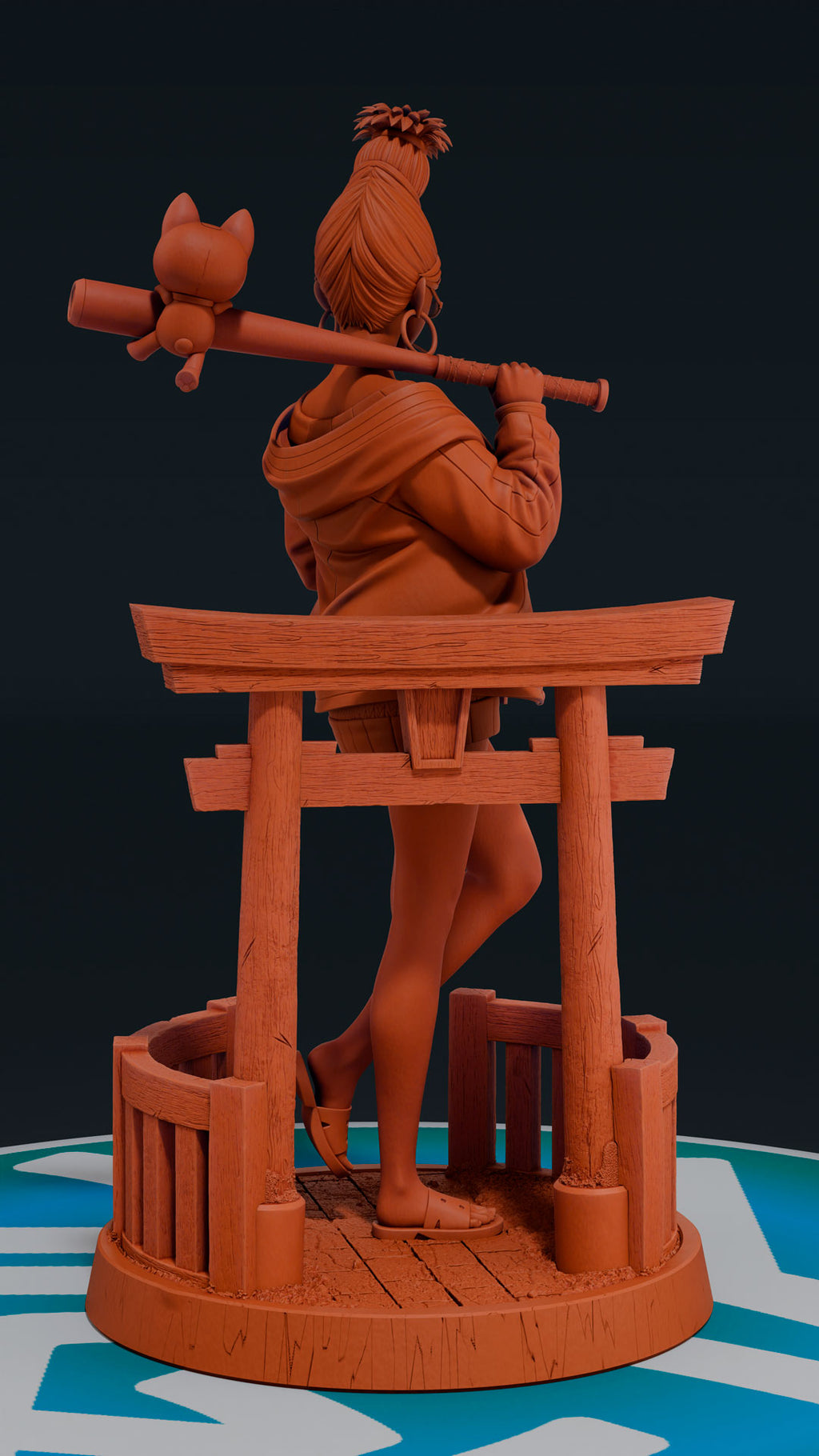 Seiko Ayase - Dan Da Dan | Custom Statue 3D printed figure