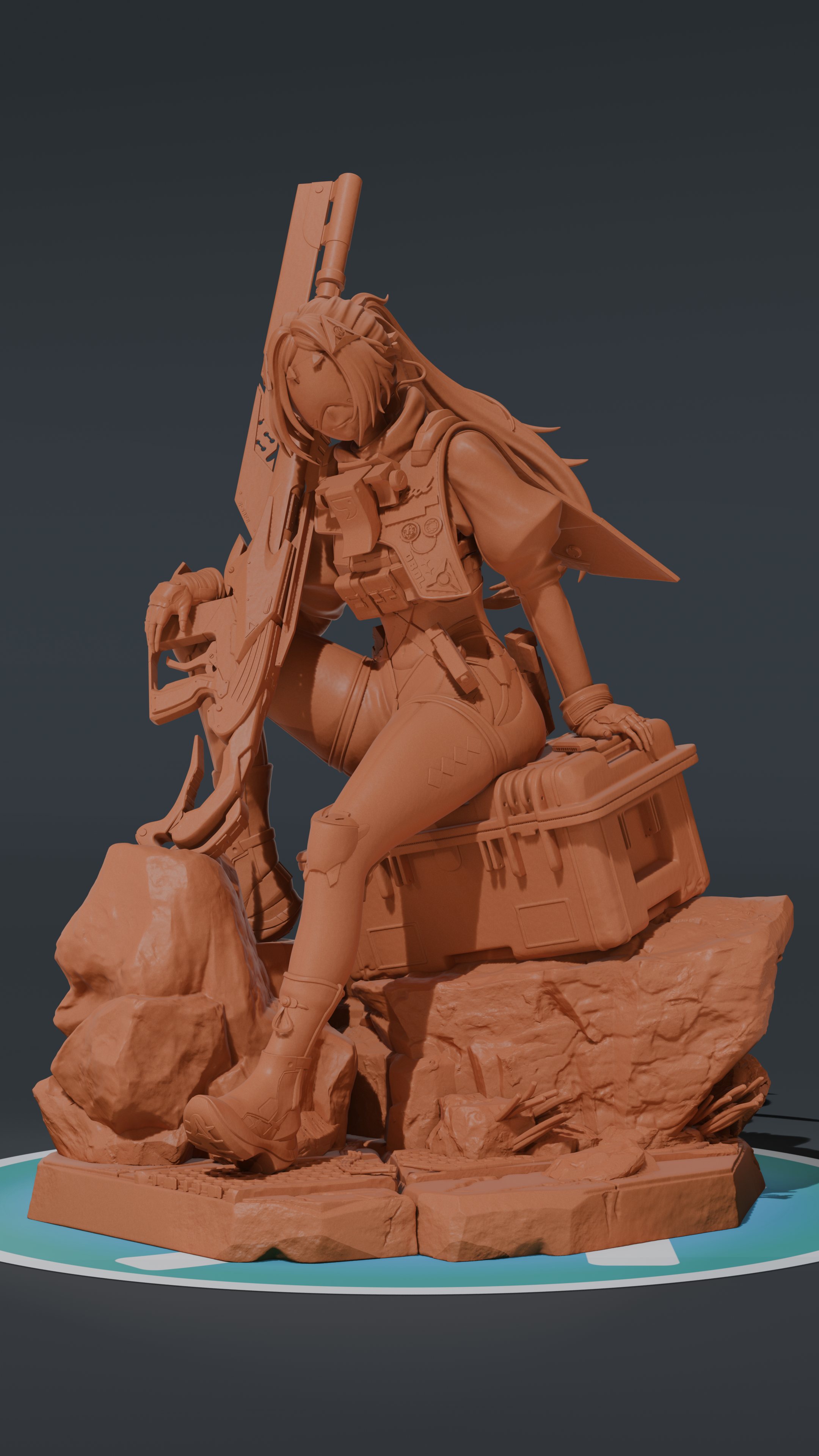 Trigger - Zenless Zone Zero ZZZ | Custom Statue 3D printed figure