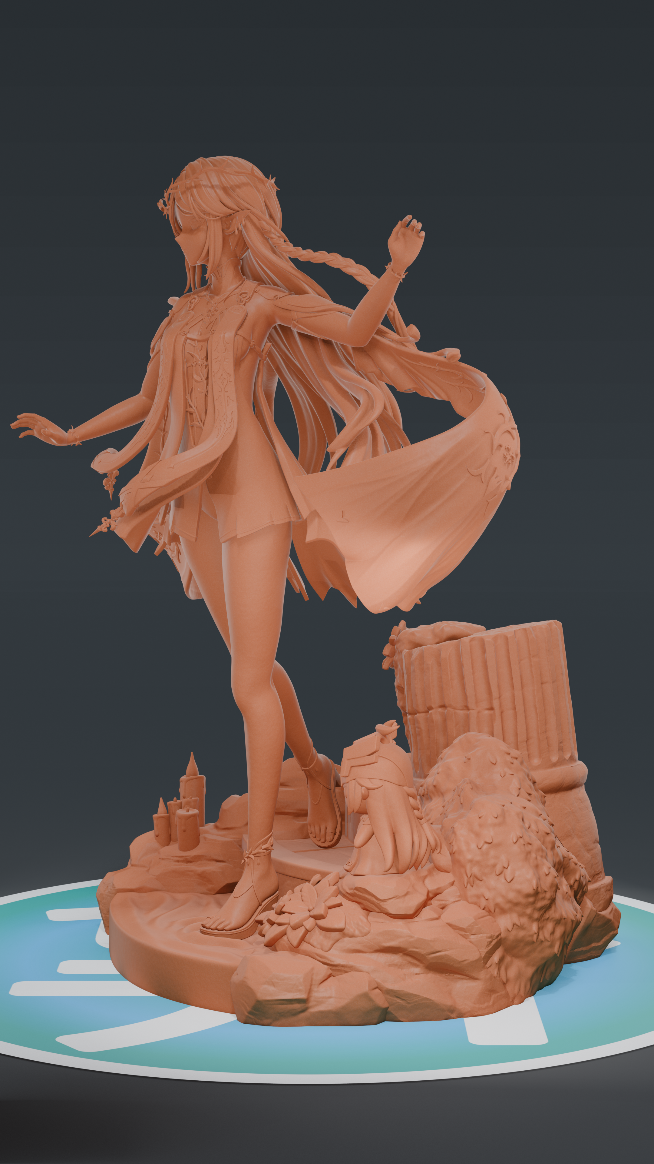 Cartethyia - Wuthering Waves | Custom Statue 3D printed figure
