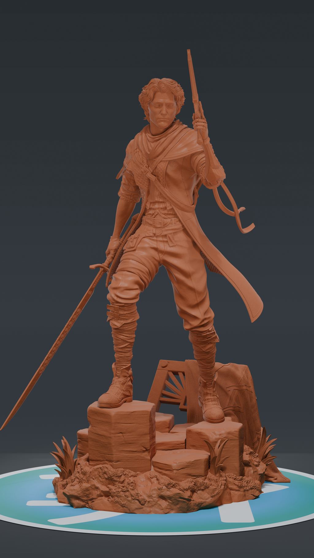 Gustave - Expedition 33 | Custom Statue 3D printed figure