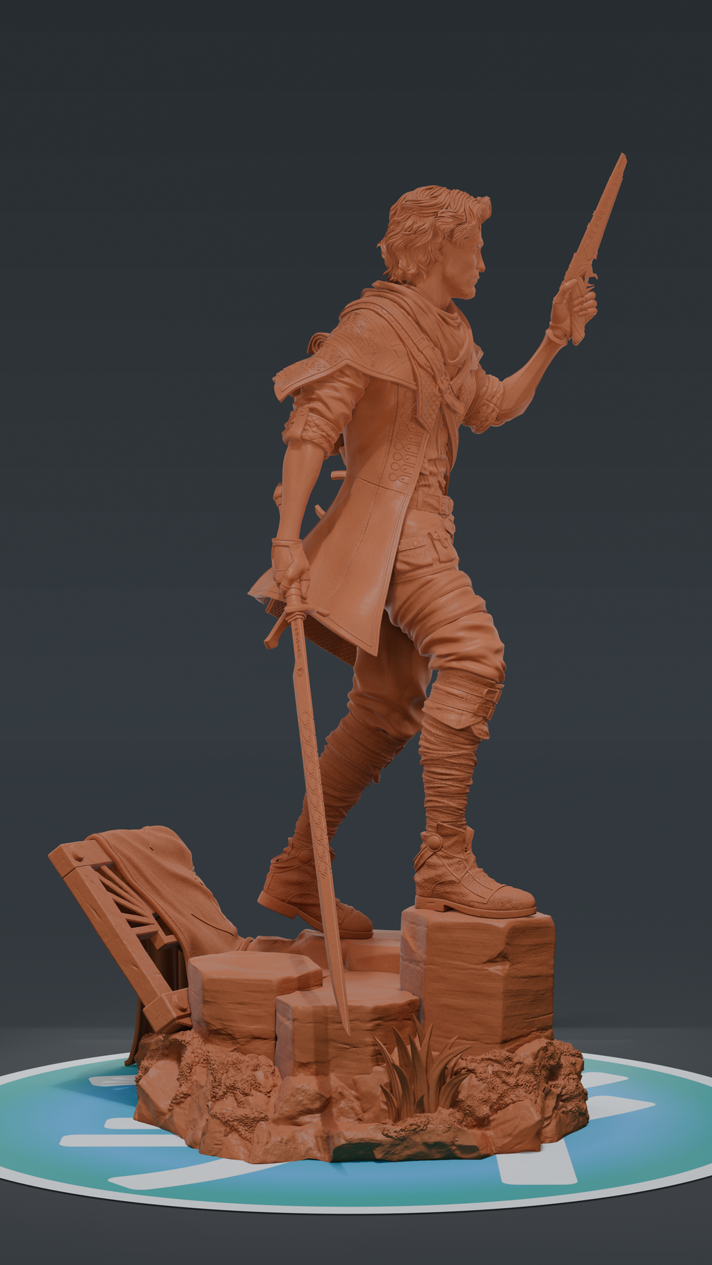Gustave - Expedition 33 | Custom Statue 3D printed figure