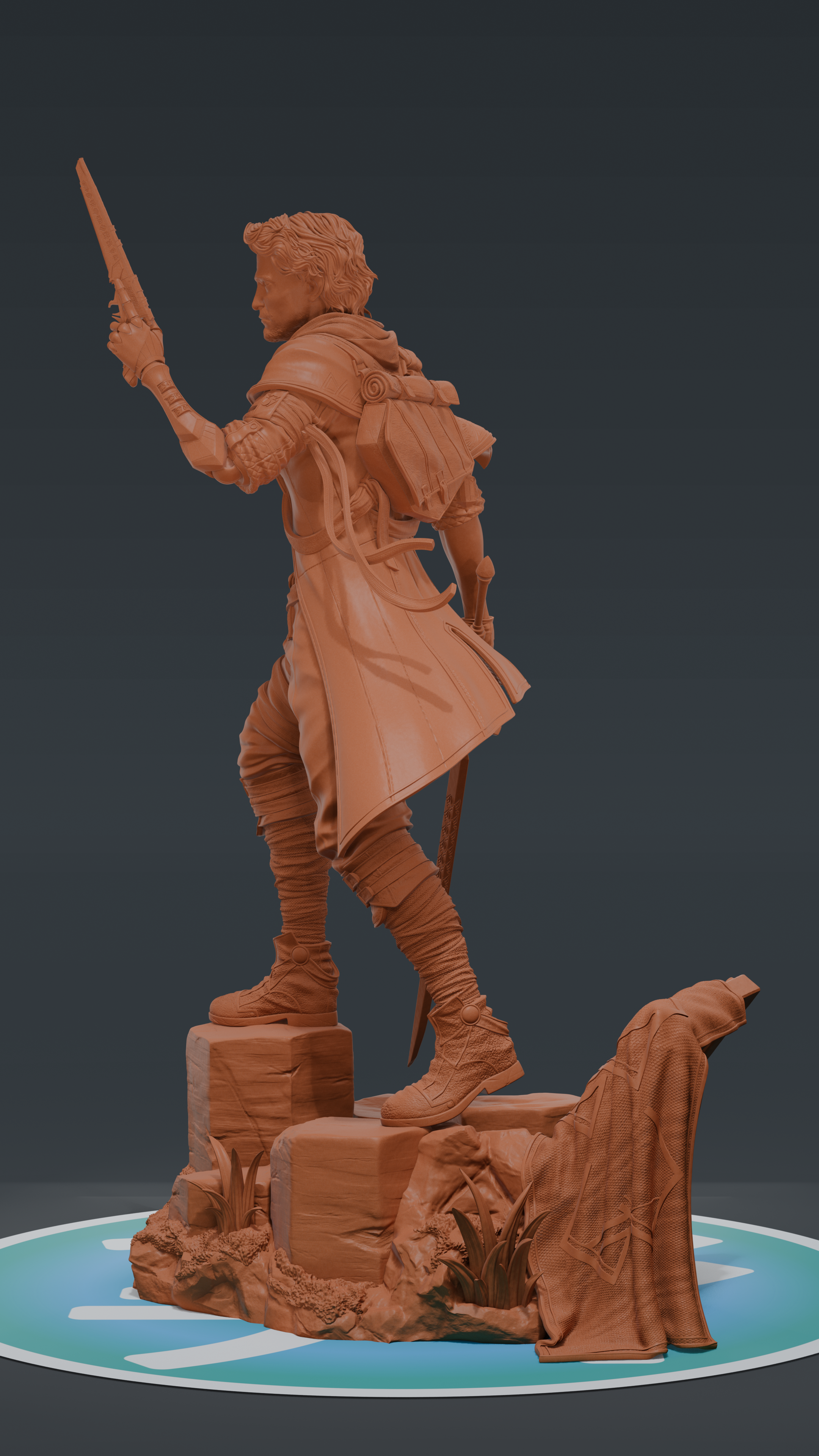 Gustave - Expedition 33 | Custom Statue 3D printed figure