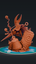 Hornet Diorama - Hollow Knight Silksong | Custom Statue 3D printed figure