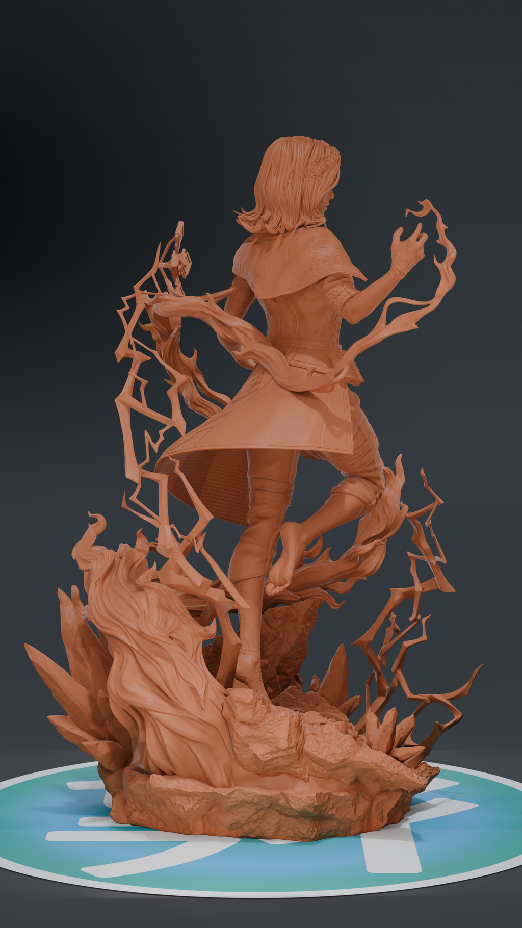 Lune - Expedition 33 | Custom Statue 3D printed figure