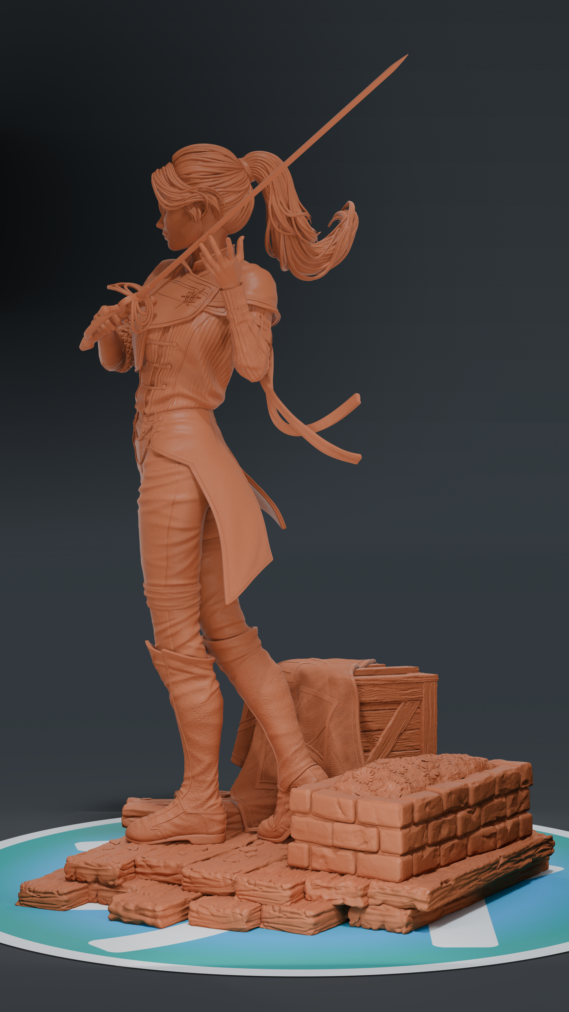Maelle - Expedition 33 | Custom Statue 3D printed figure