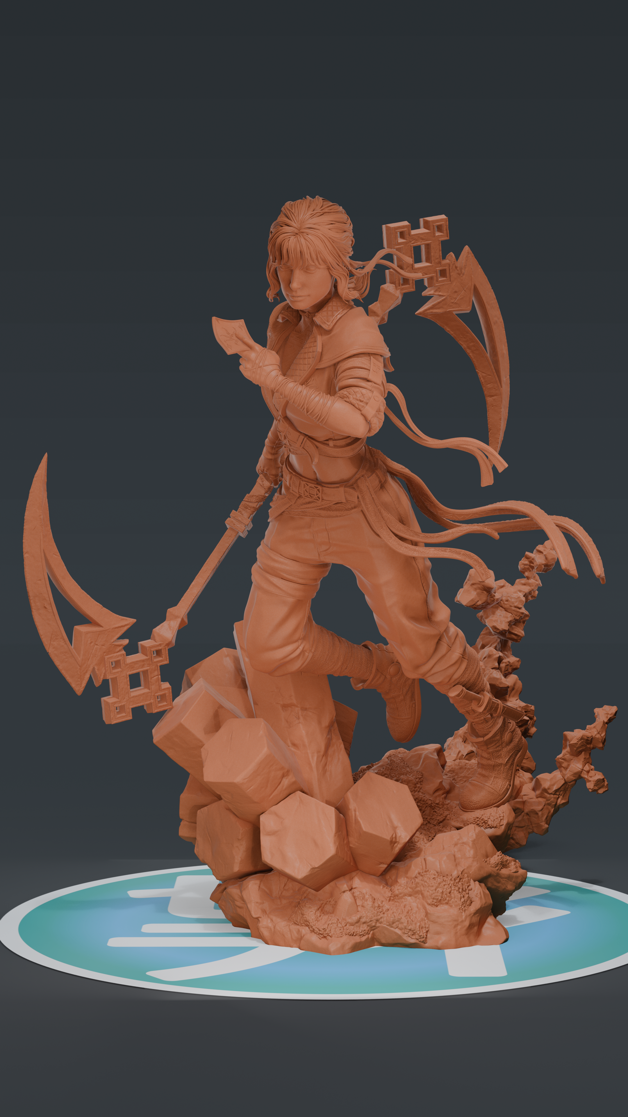 Sciel - Expedition 33 | Custom Statue 3D printed figure