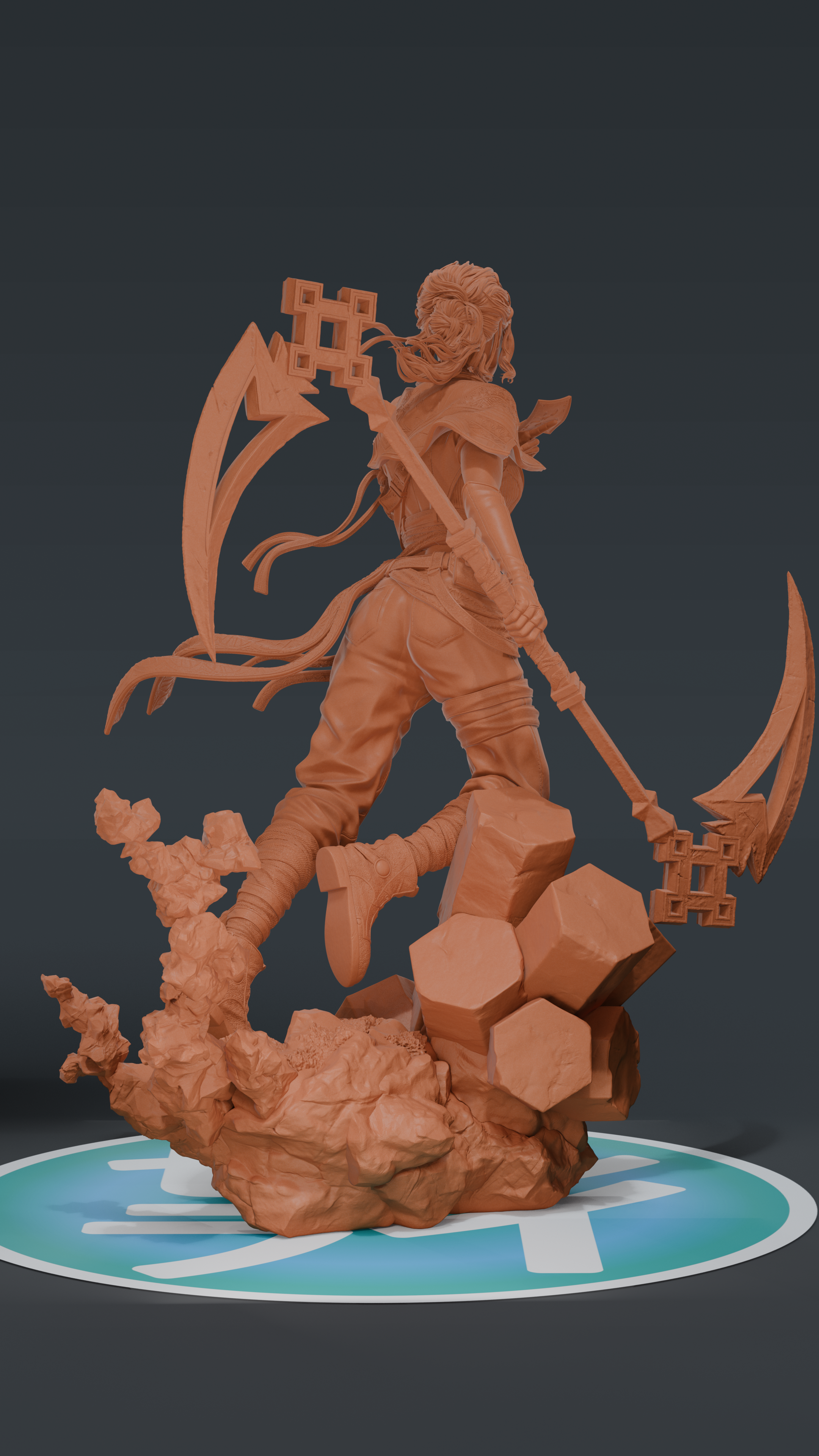 Sciel - Expedition 33 | Custom Statue 3D printed figure