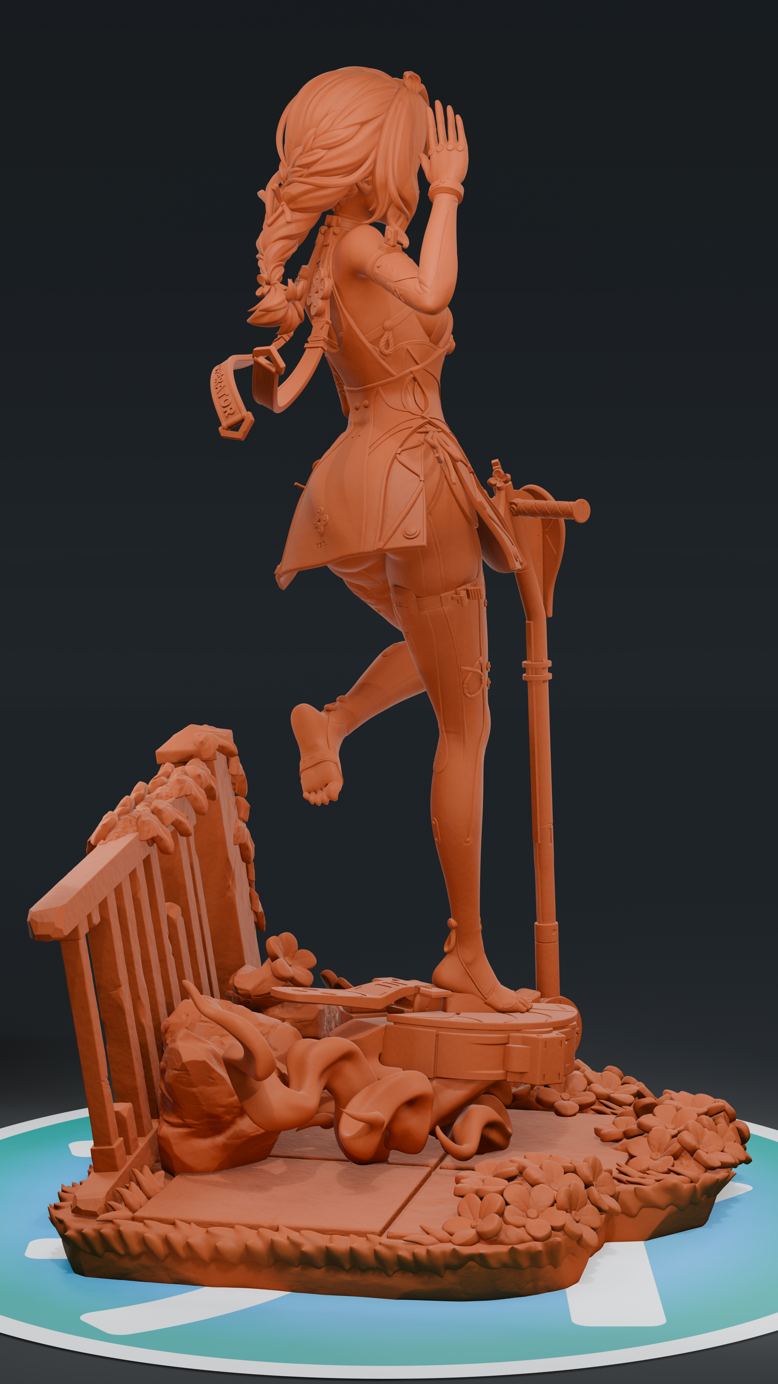 Seed Jr - Zenless Zone Zero ZZZ | Custom Statue 3D printed figure