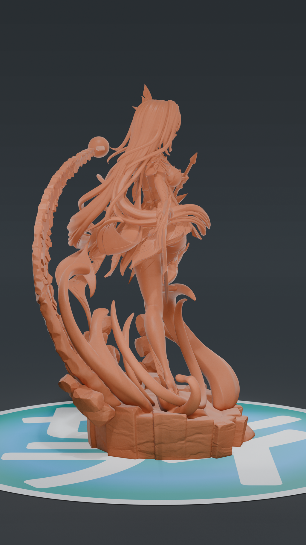 Skirk - Genshin Impact | Custom Statue 3D printed figure