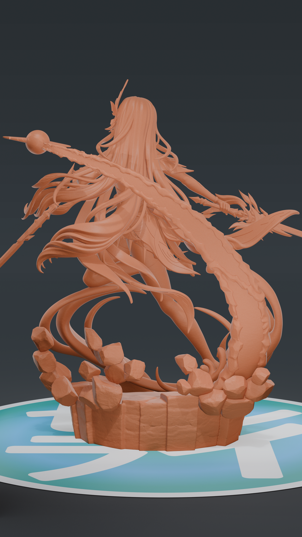 Skirk - Genshin Impact | Custom Statue 3D printed figure