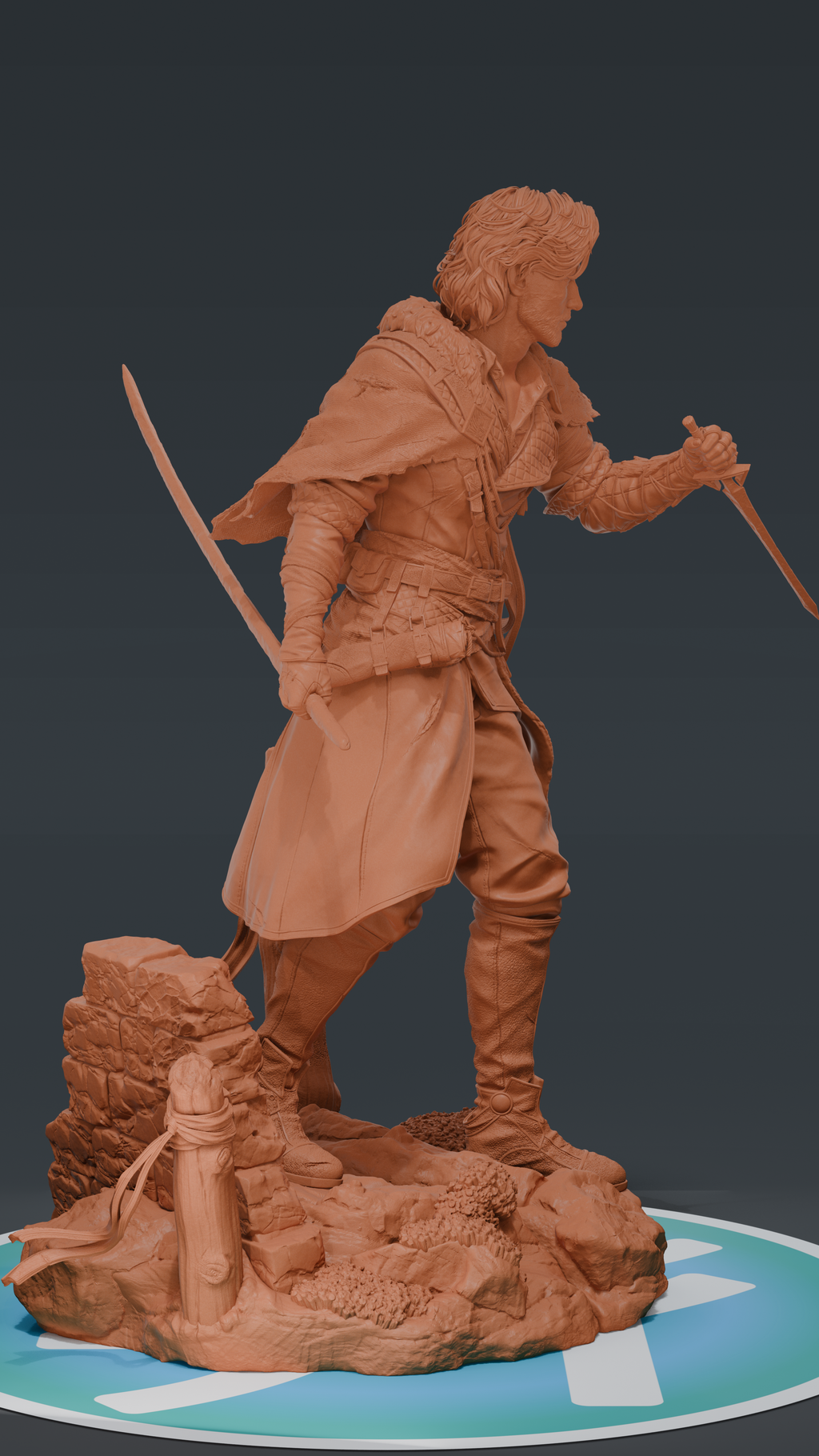 Verso - Expedition 33 | Custom Statue 3D printed figure