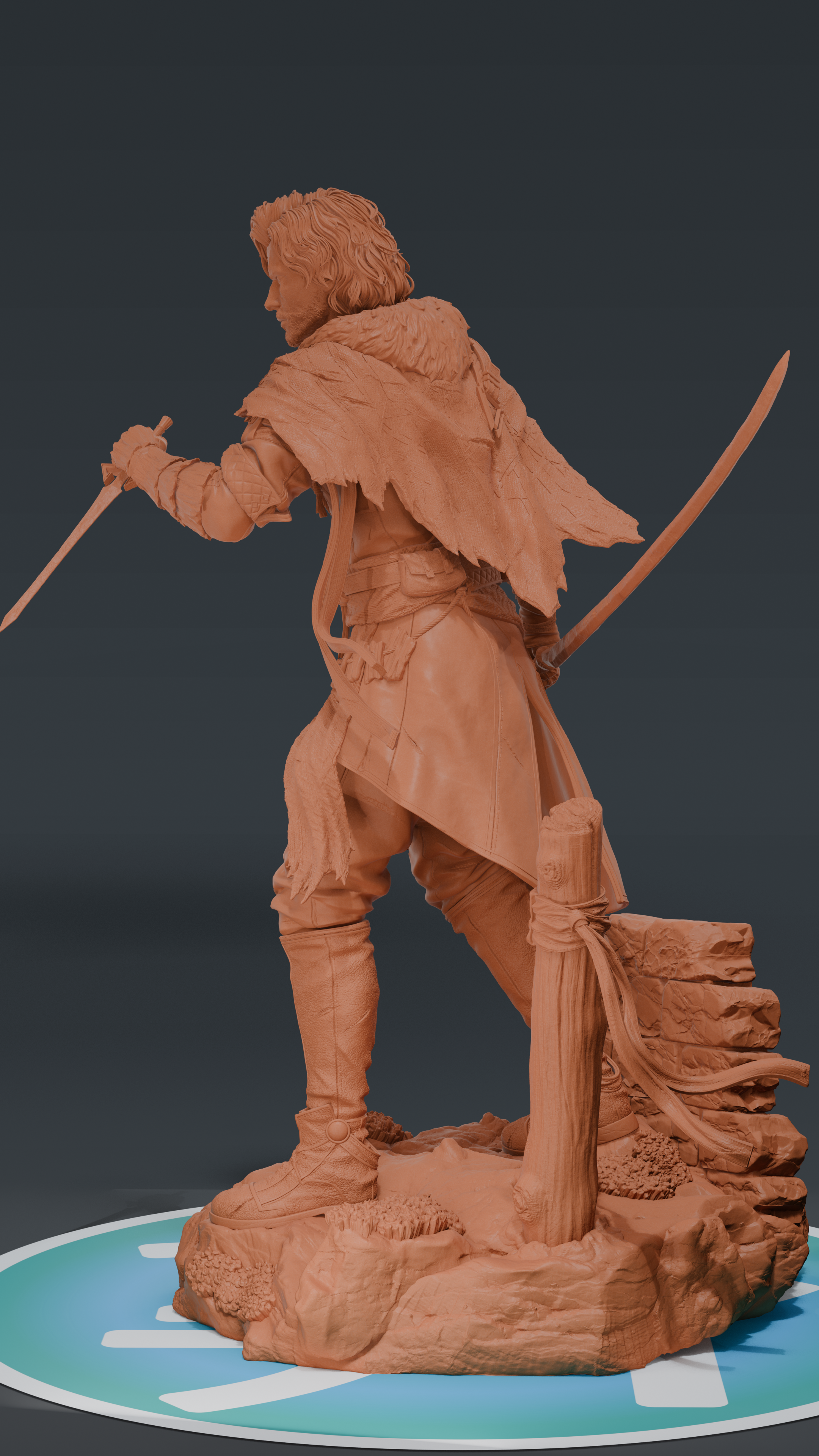 Verso - Expedition 33 | Custom Statue 3D printed figure
