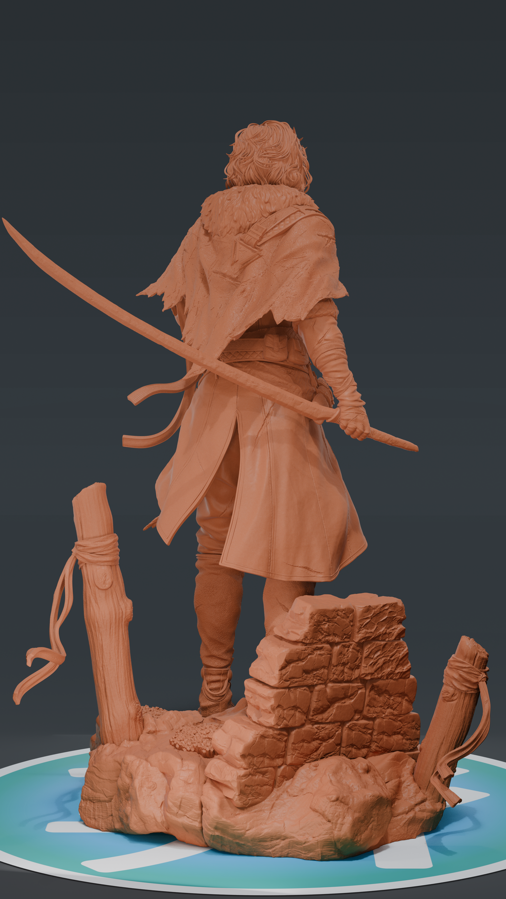 Verso - Expedition 33 | Custom Statue 3D printed figure