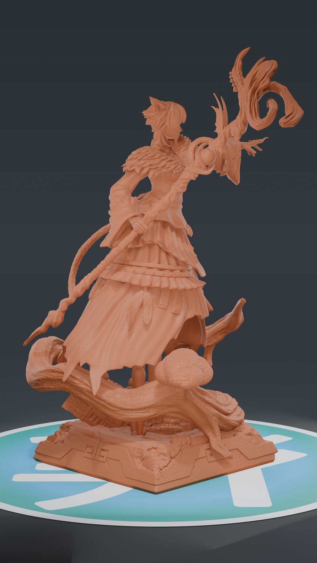 Yshtola - Final Fantasy | Custom Statue 3D printed figure