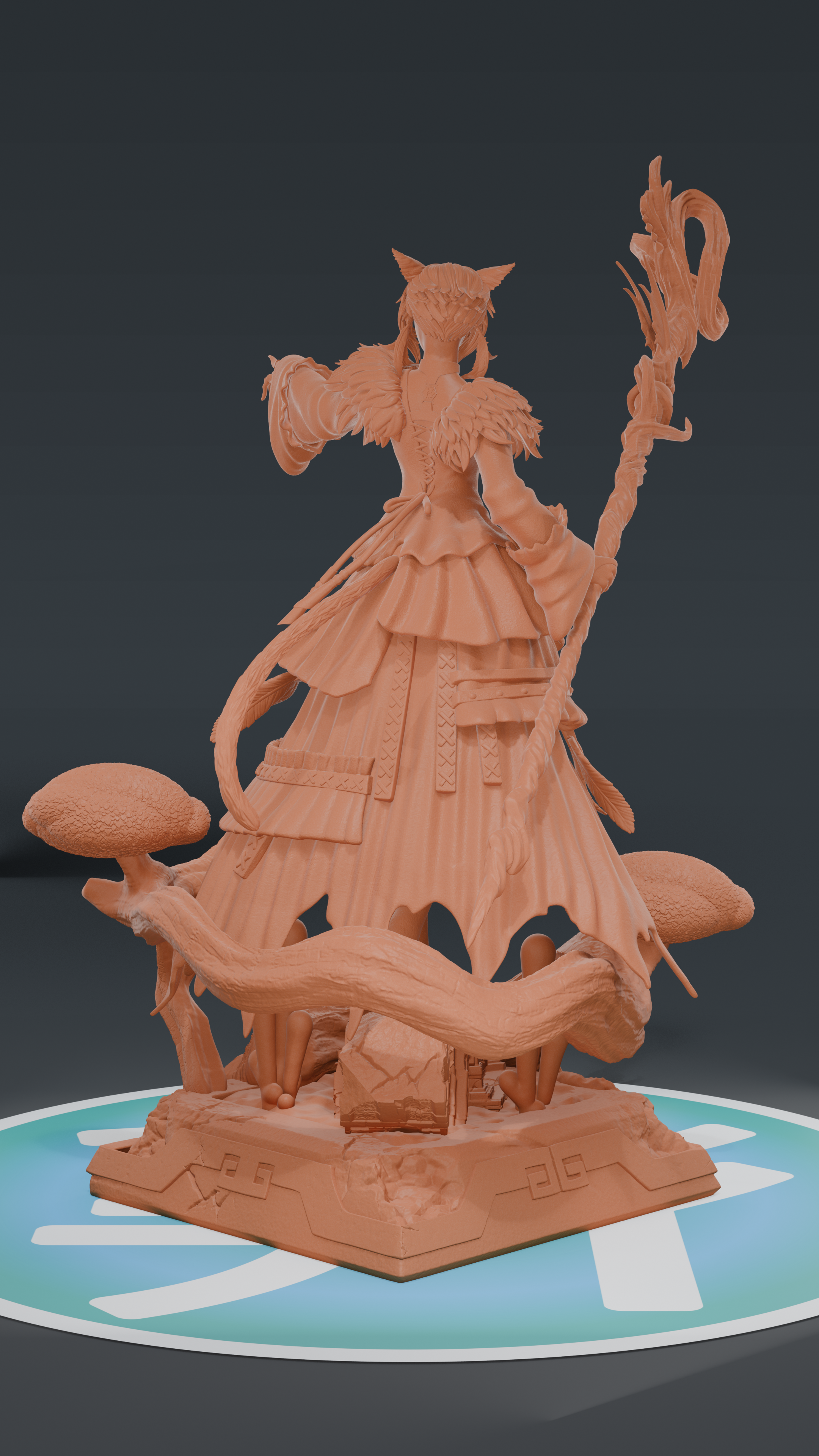 Yshtola - Final Fantasy | Custom Statue 3D printed figure