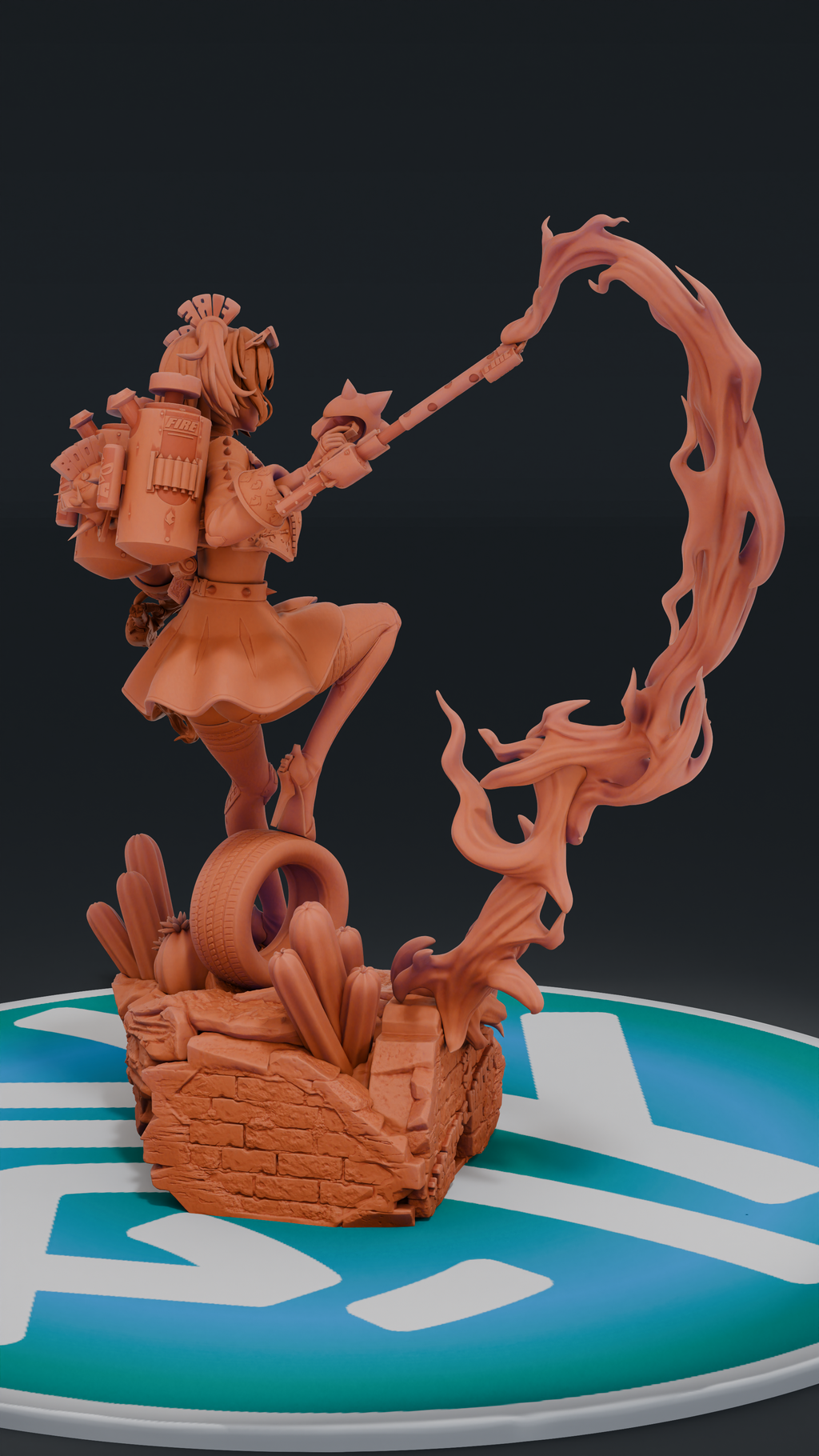 Burnice - Zenless Zone Zero ZZZ | Custom Statue 3D printed figure