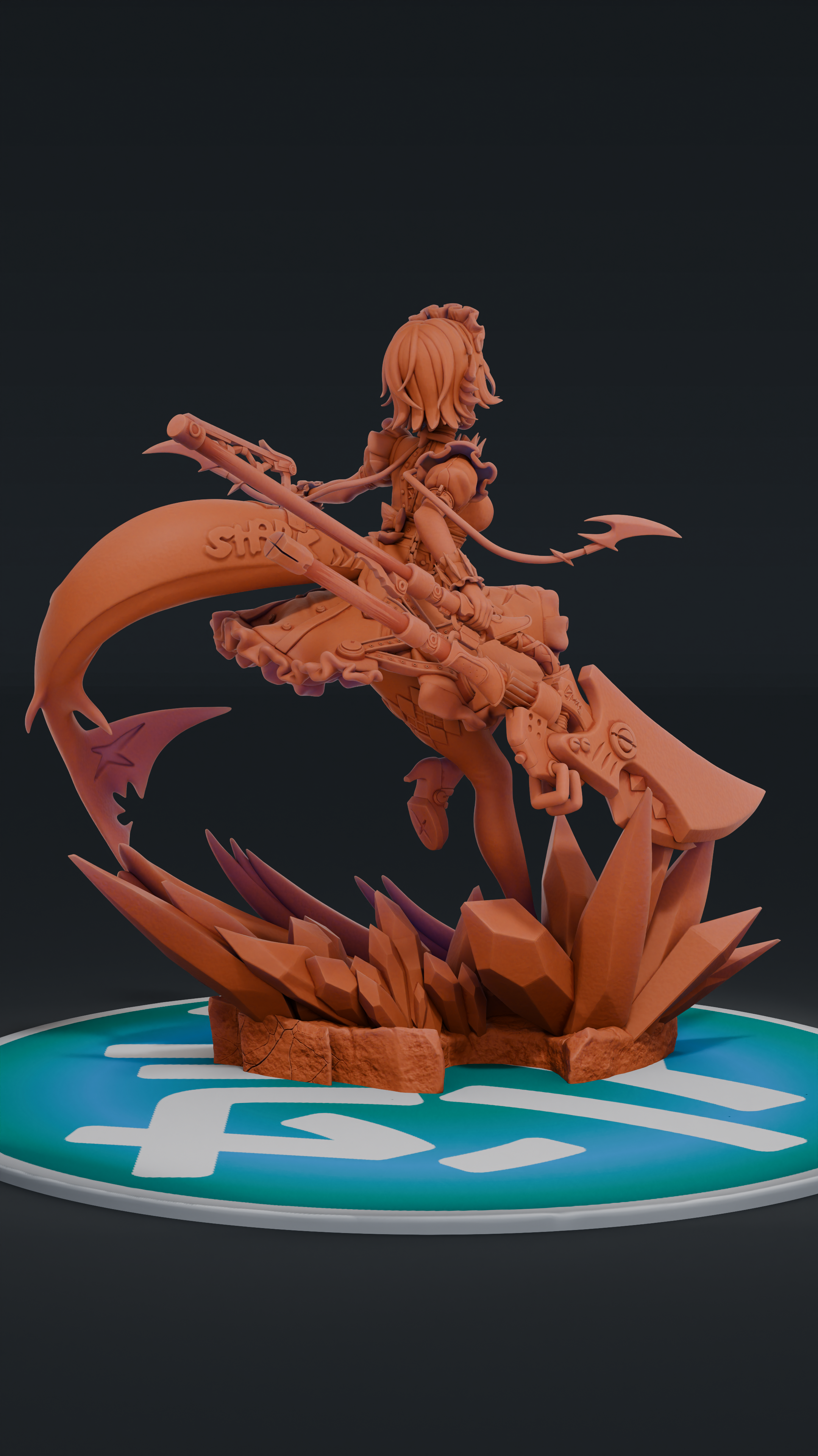 Ellen Joe - Zenless Zone Zero ZZZ | Custom Statue 3D printed figure