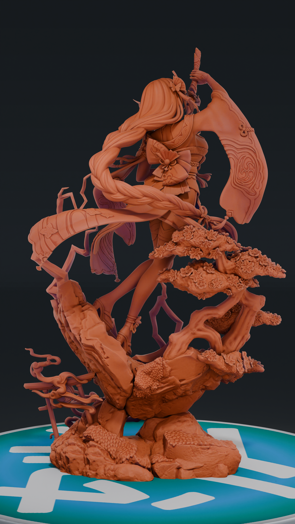 Raiden Shogun - Genshin Impact | Custom Statue 3D printed figure