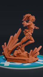 Zhu Yuan - Zenless Zone Zero ZZZ | Custom Statue 3D printed figure