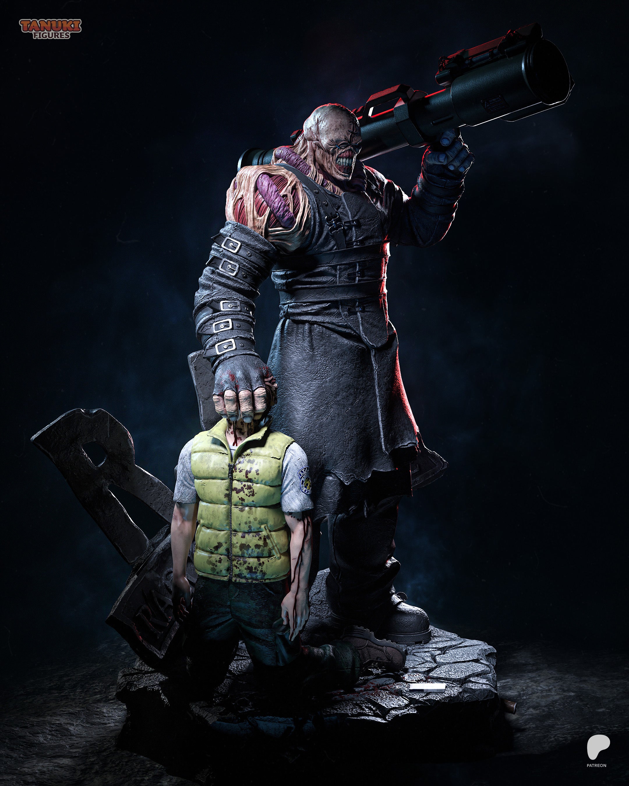 Nemesis - Residen Evil 3| Custom Statue 3D printed figure