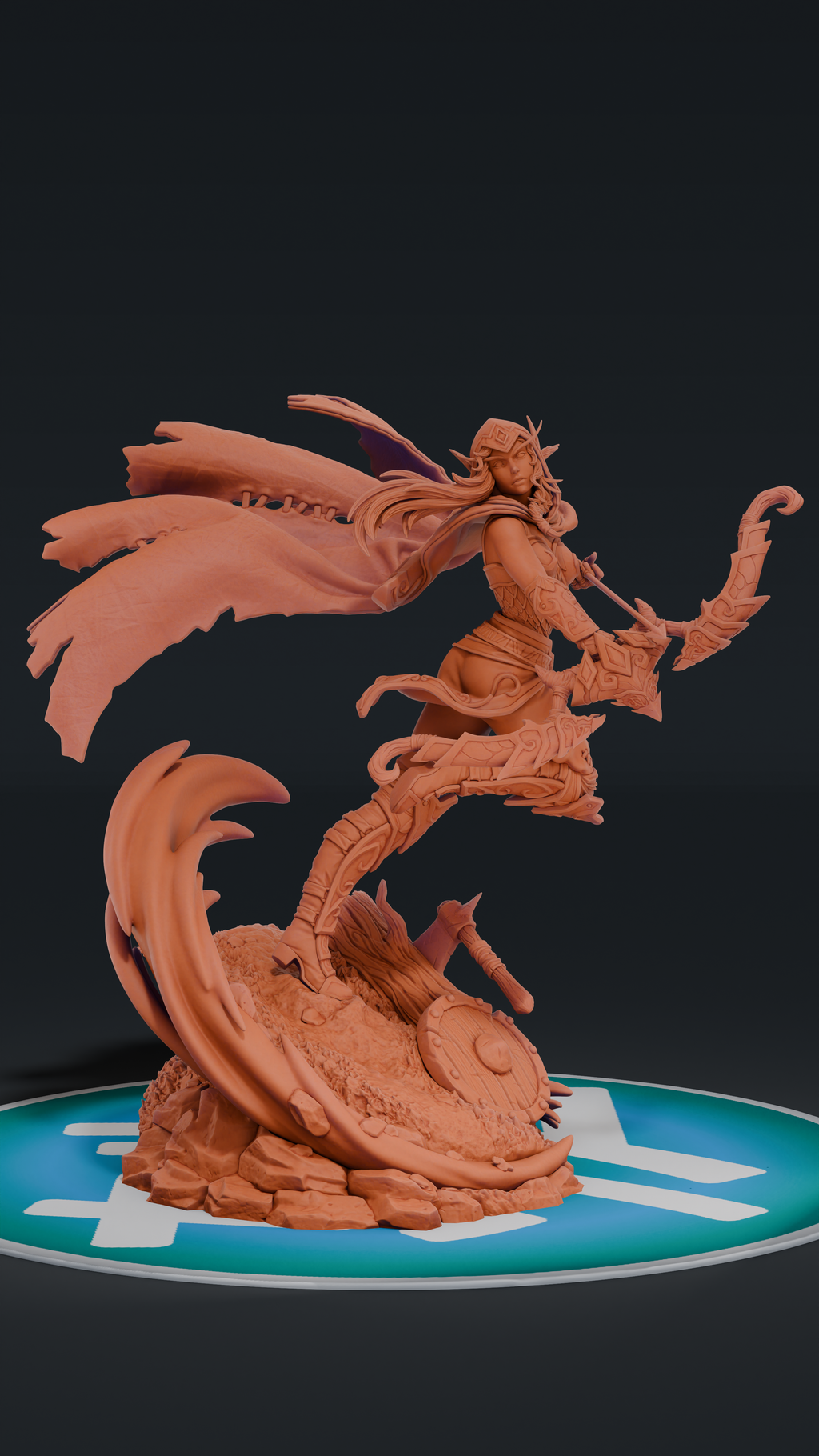 Alleria Wildruner - Warcraf 3 | Custom Statue 3D printed figure