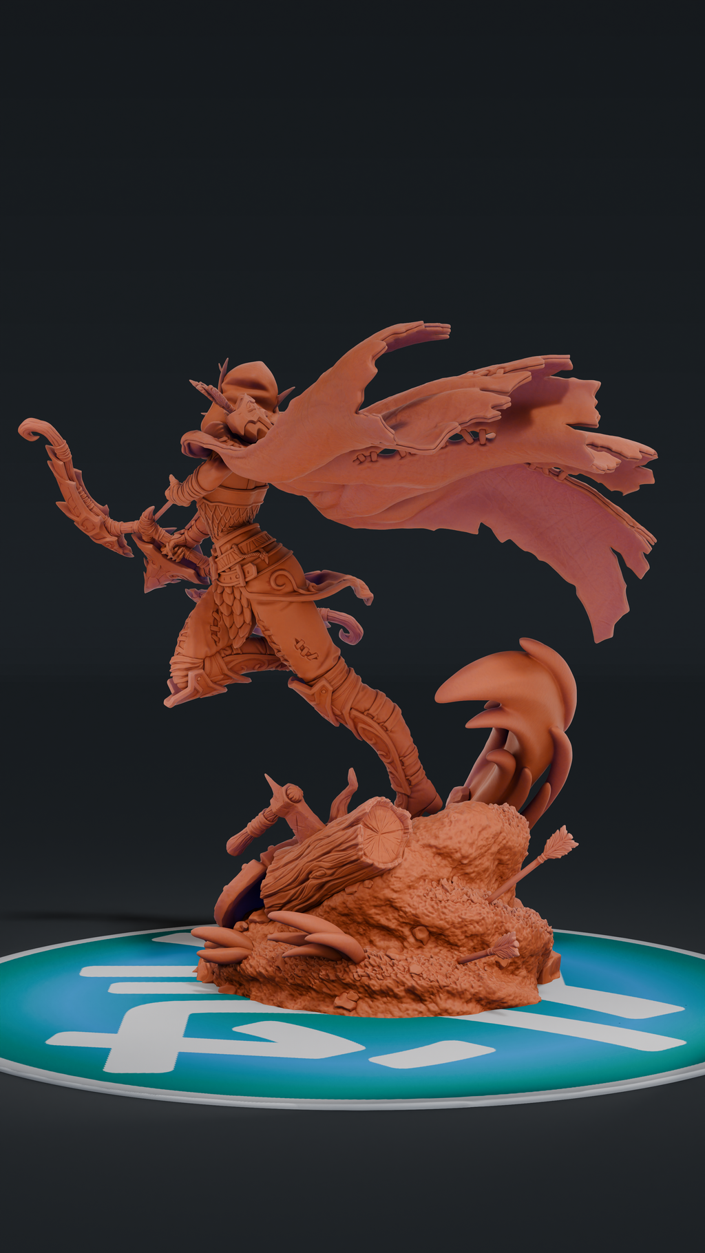 Alleria Wildruner - Warcraf 3 | Custom Statue 3D printed figure