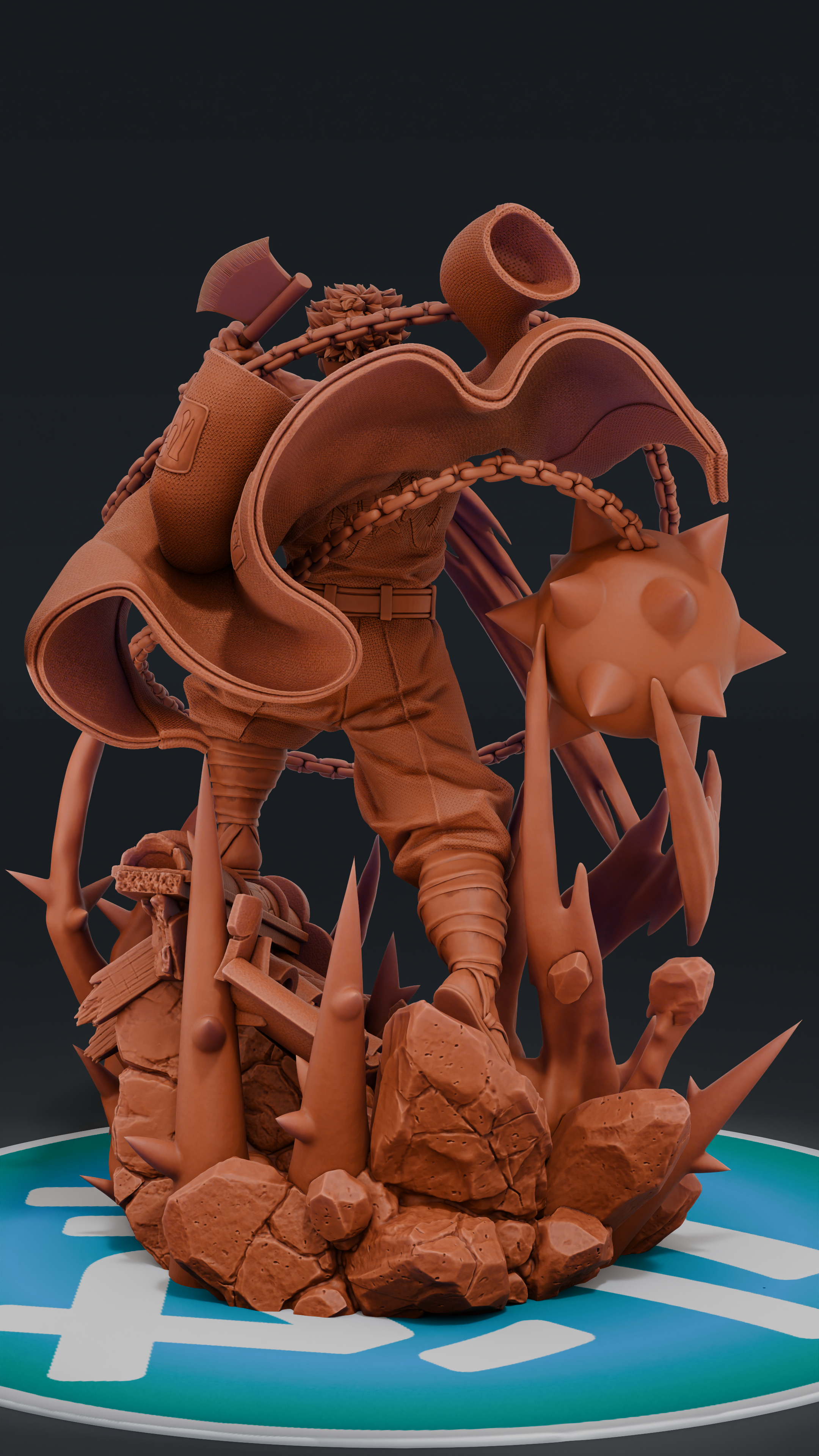 Gyomei - Kimetsu no Yaiba | Custom Statue 3D printed figure