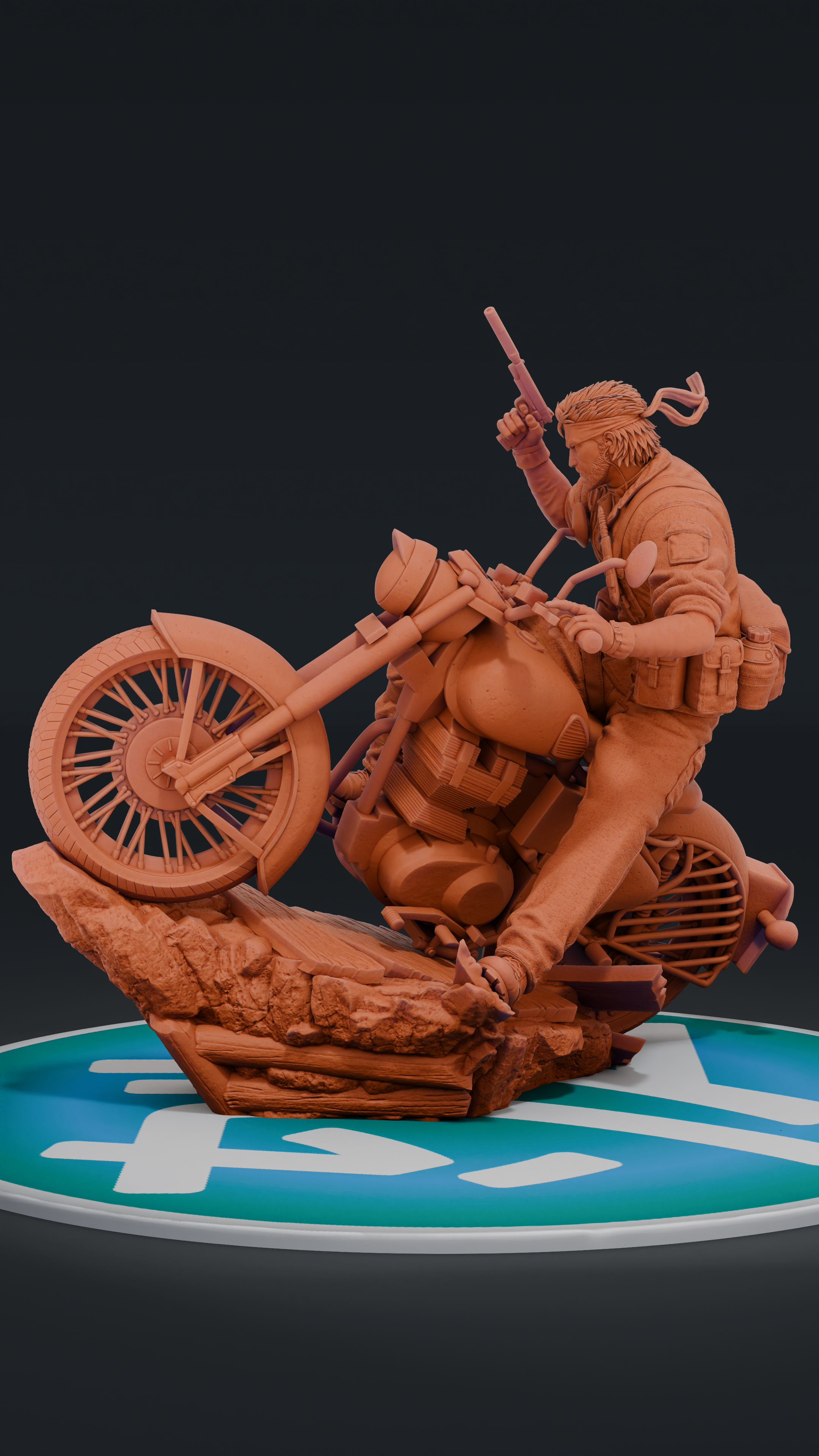 Naked Snake - Metal Gear Solid Delta | Custom Statue 3D printed figure