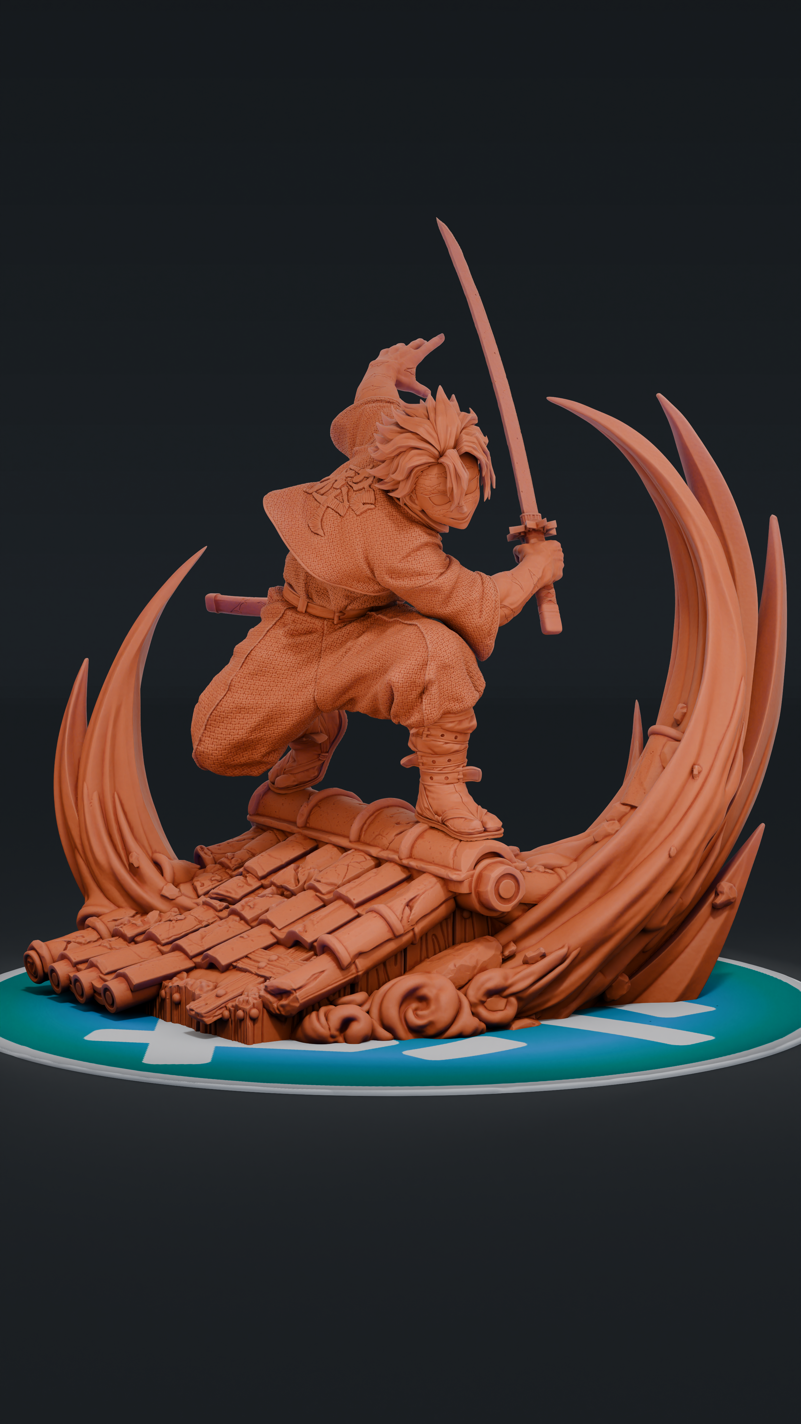 Sanemi - Kimetsu no Yaiba | Custom Statue 3D printed figure