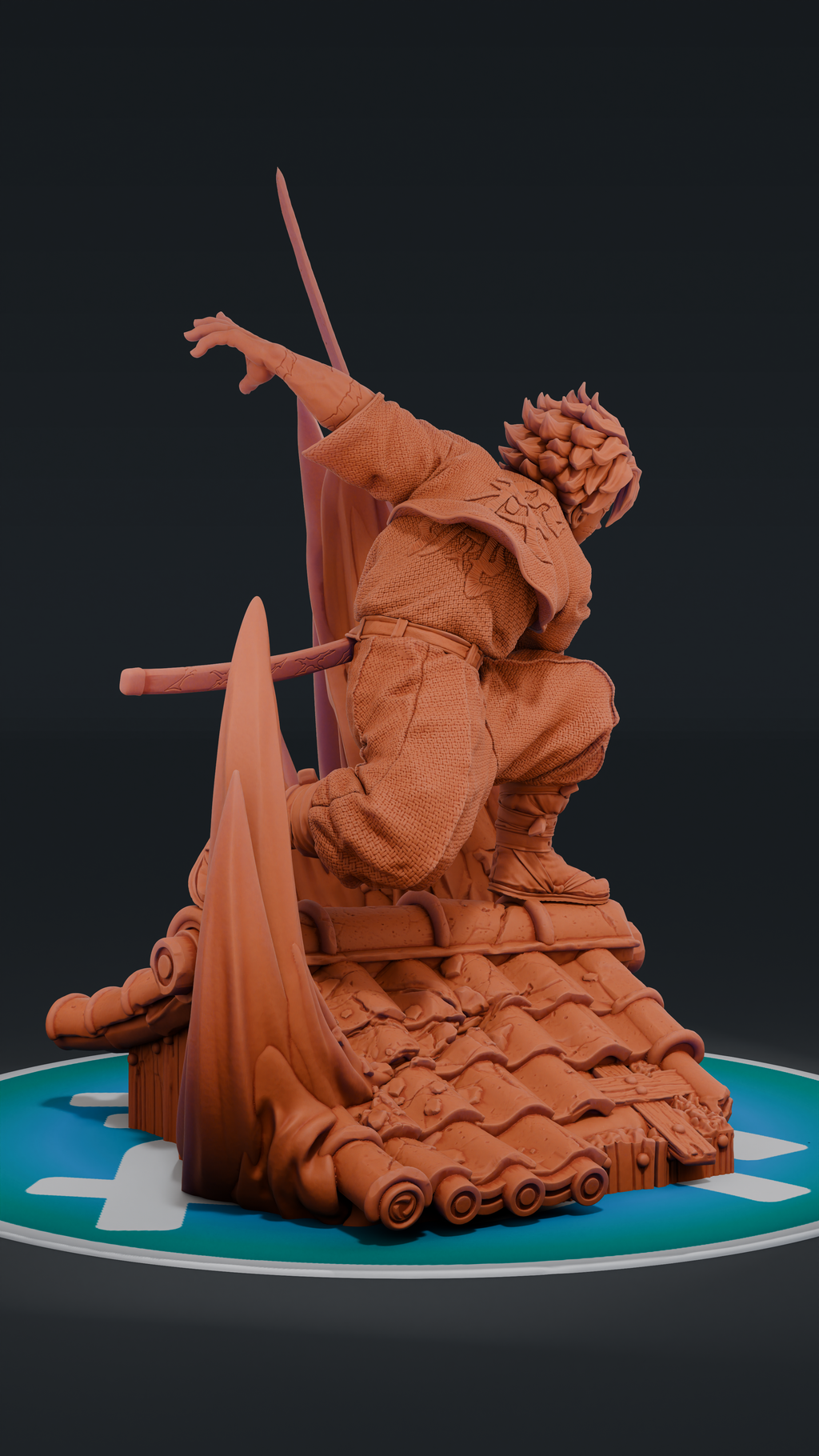 Sanemi - Kimetsu no Yaiba | Custom Statue 3D printed figure