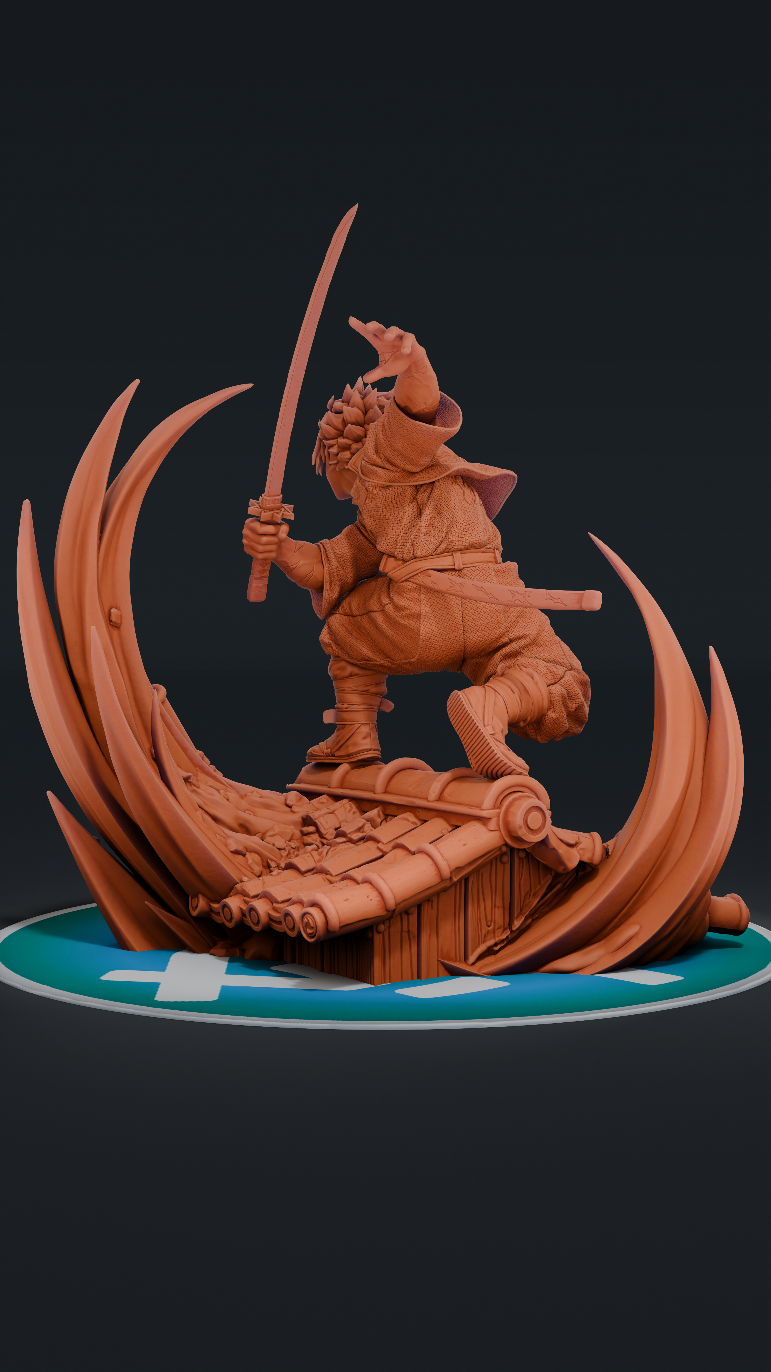 Sanemi - Kimetsu no Yaiba | Custom Statue 3D printed figure