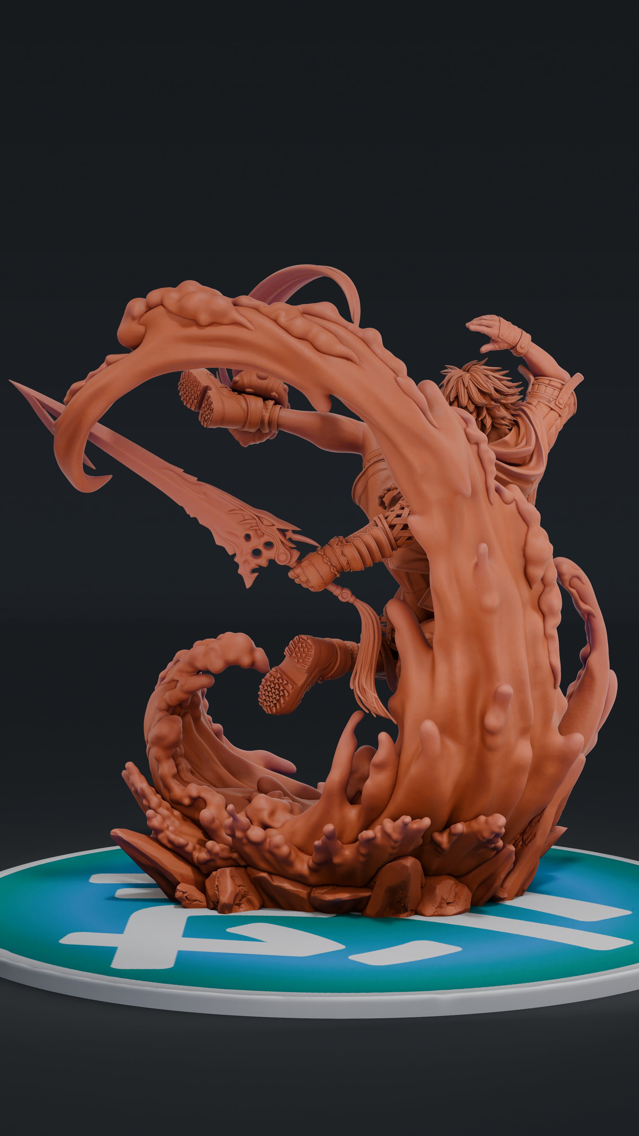 Tidus - Final Fantasy X | Custom Statue 3D printed figure