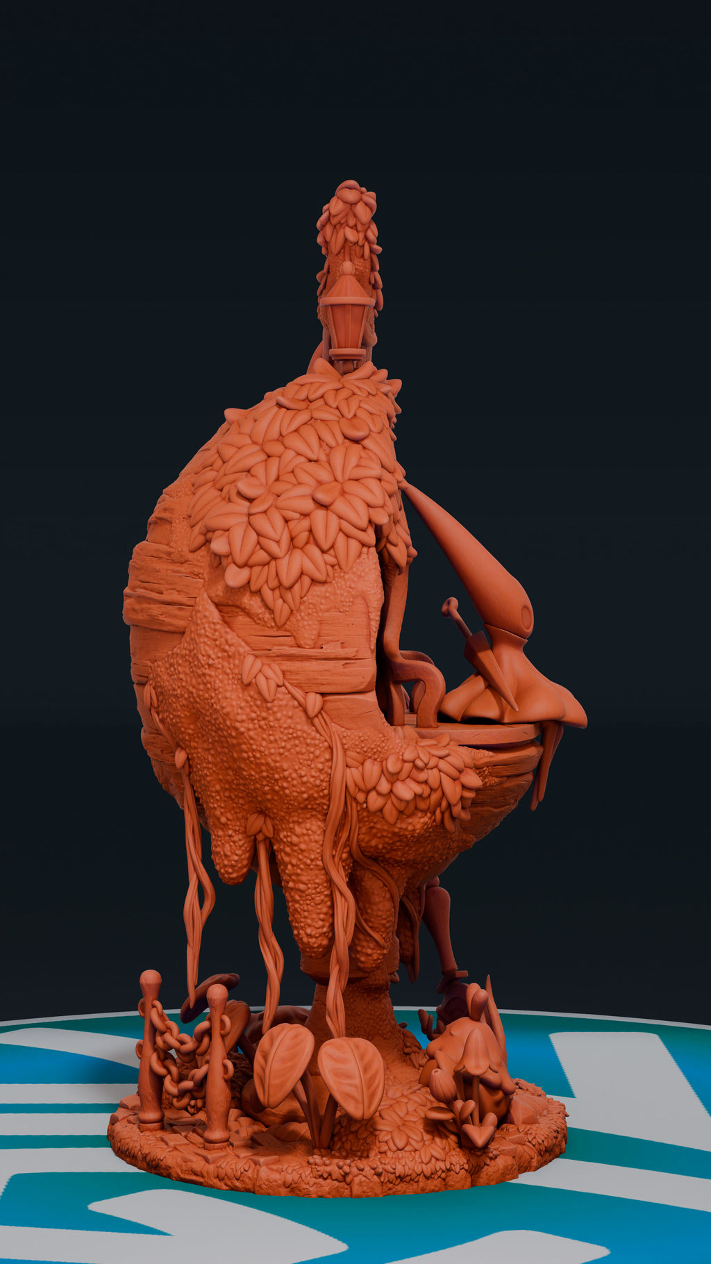 Hornet Diorama - Hollow Knight Silksong | Custom Statue 3D printed figure