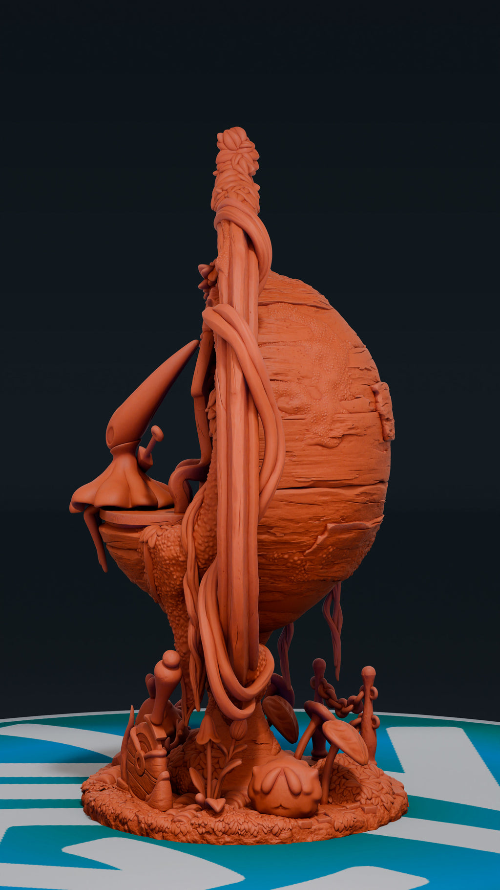 Hornet Diorama - Hollow Knight Silksong | Custom Statue 3D printed figure