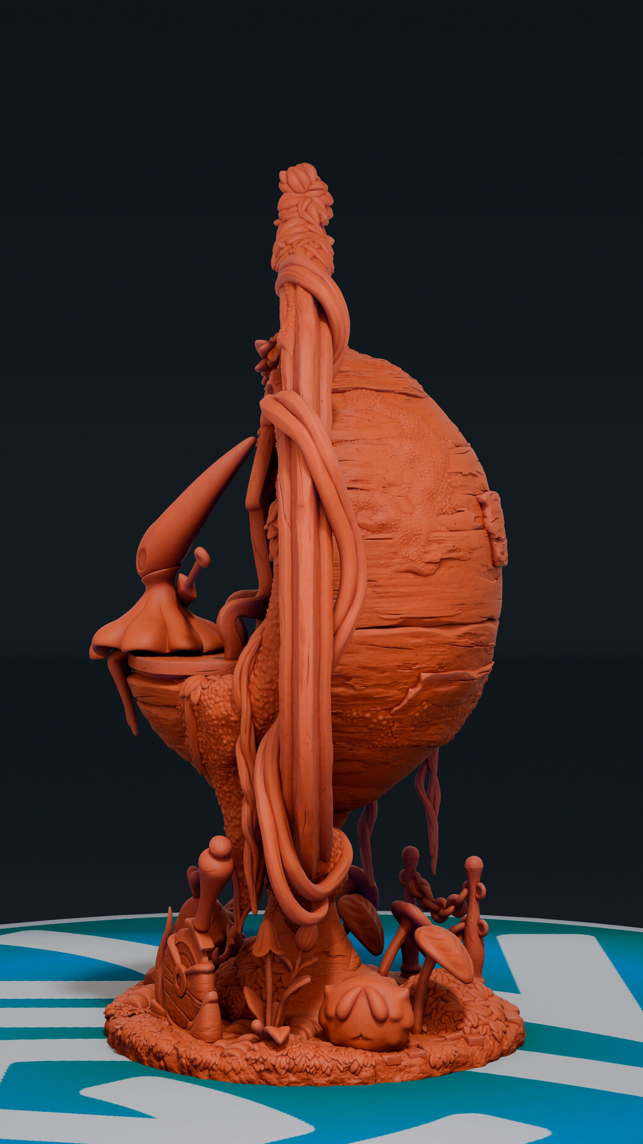 Hornet Diorama - Hollow Knight Silksong | Custom Statue 3D printed figure