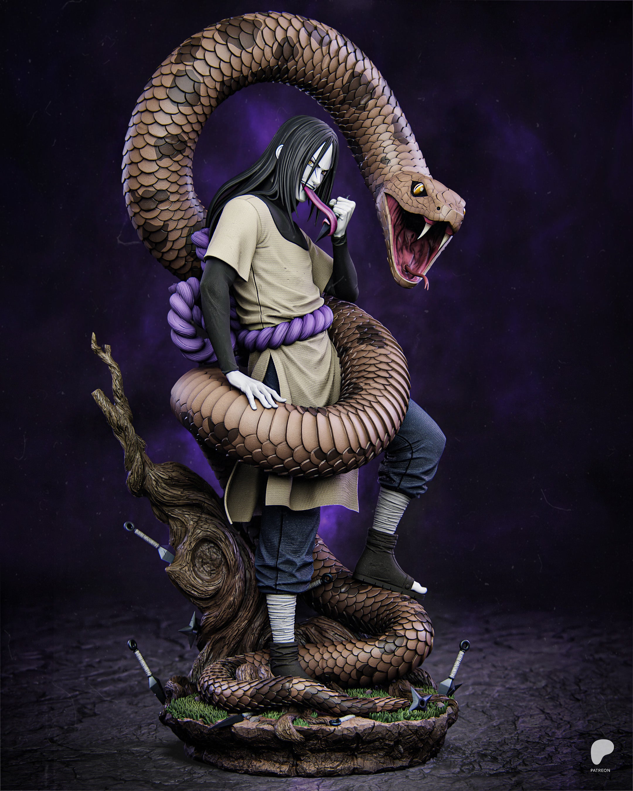 Orochimaru - Naruto | Custom Statue 3D printed figure