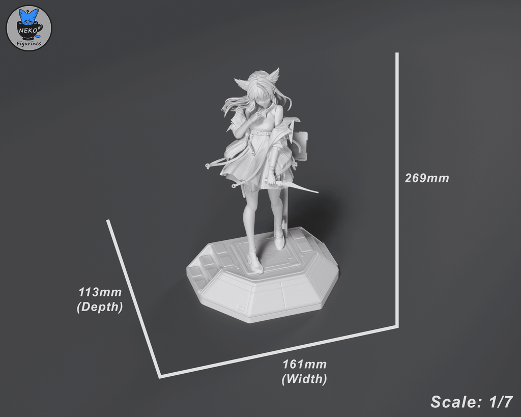 Perlica - Arknights Endfield | Custom Statue 3D printed figure